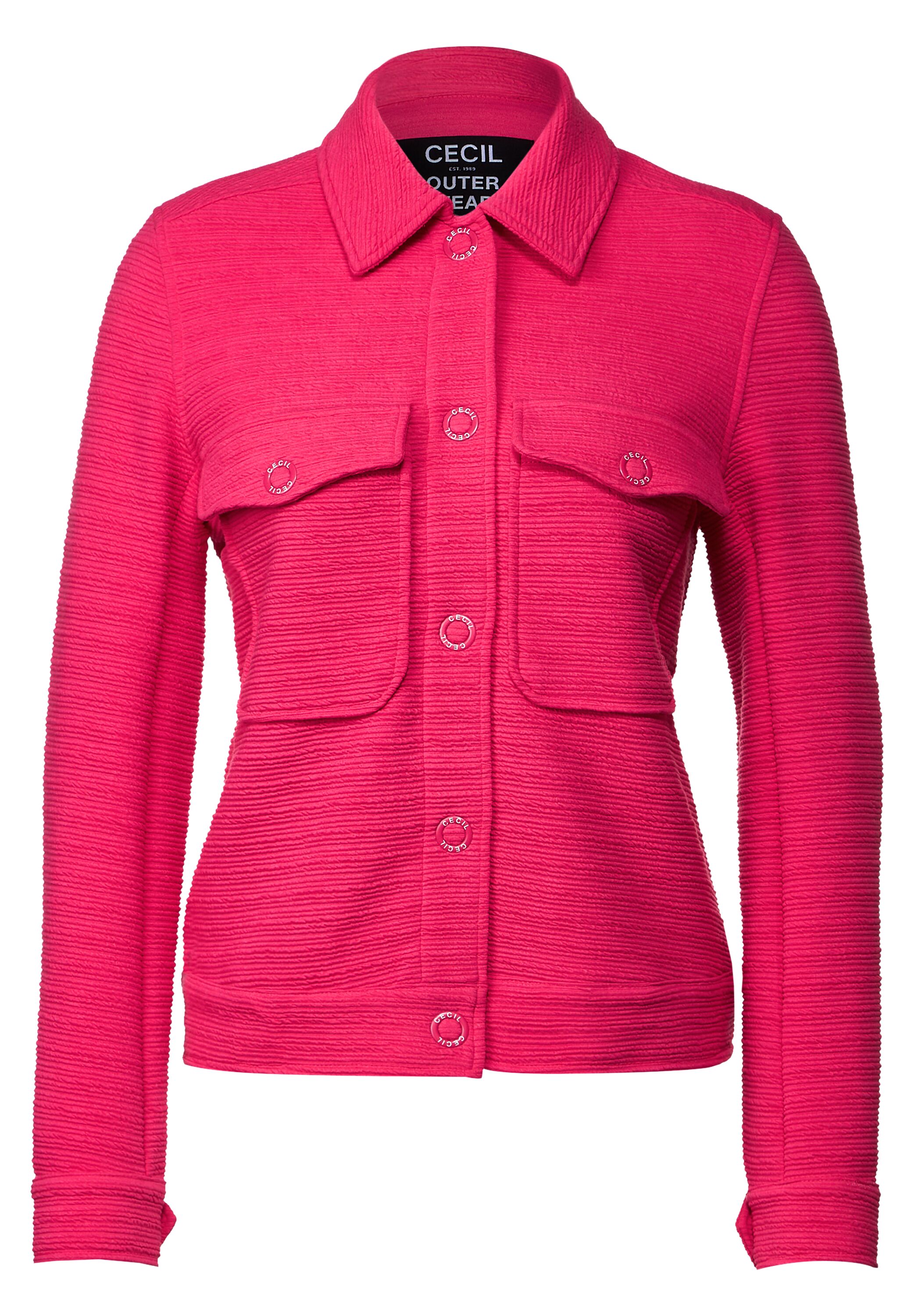 Shirtjacke mit Struktur