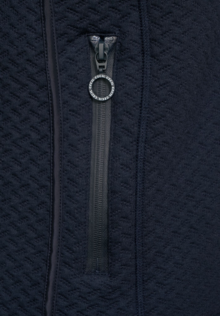 Sweatjacke mit Struktur