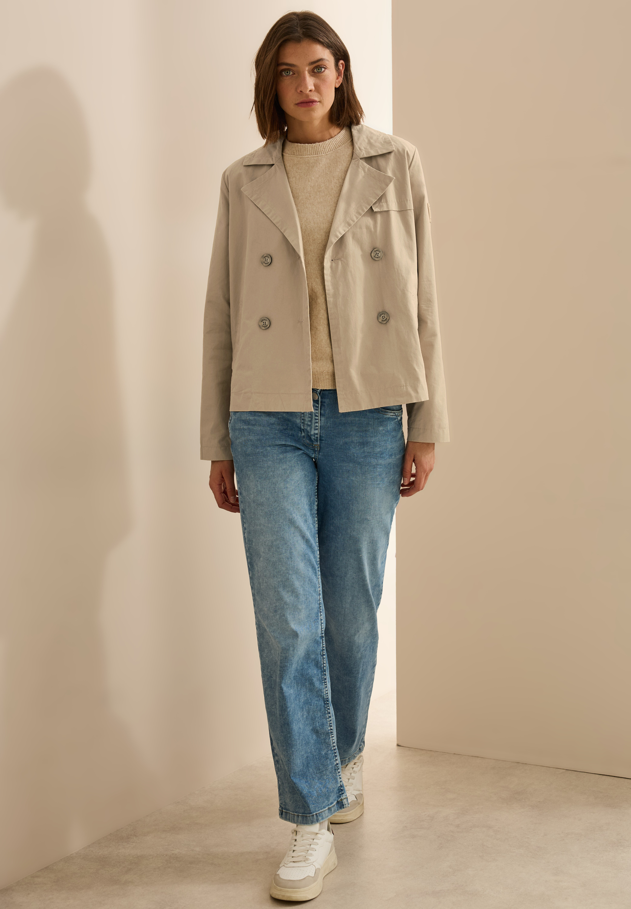 Kurze Trenchcoat