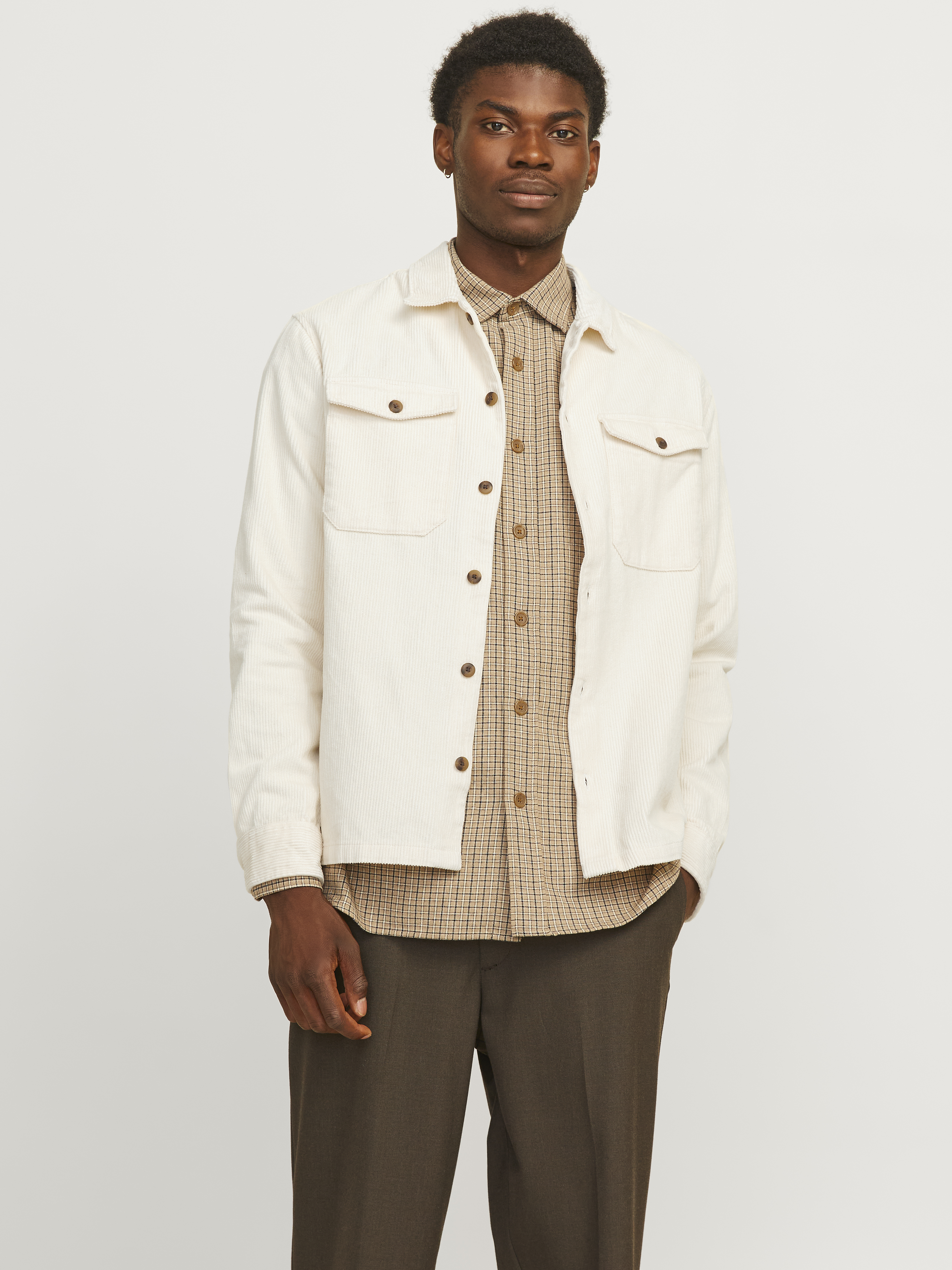 JJEEDDIE CORDUROY OVERSHIRT LS SN