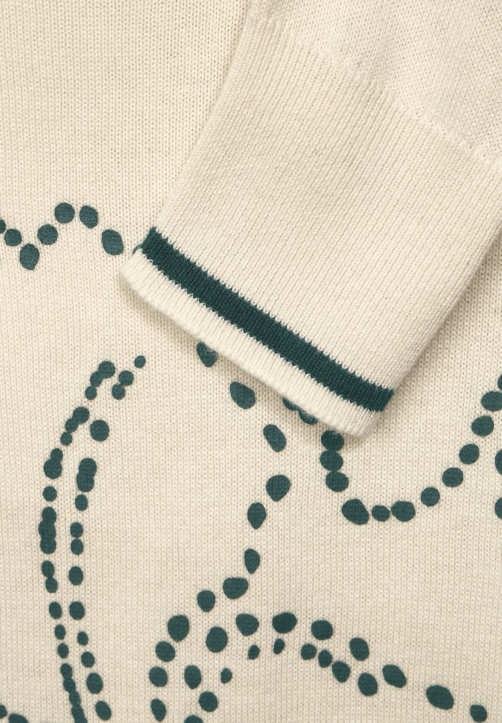 Strickpullover mit Partprint