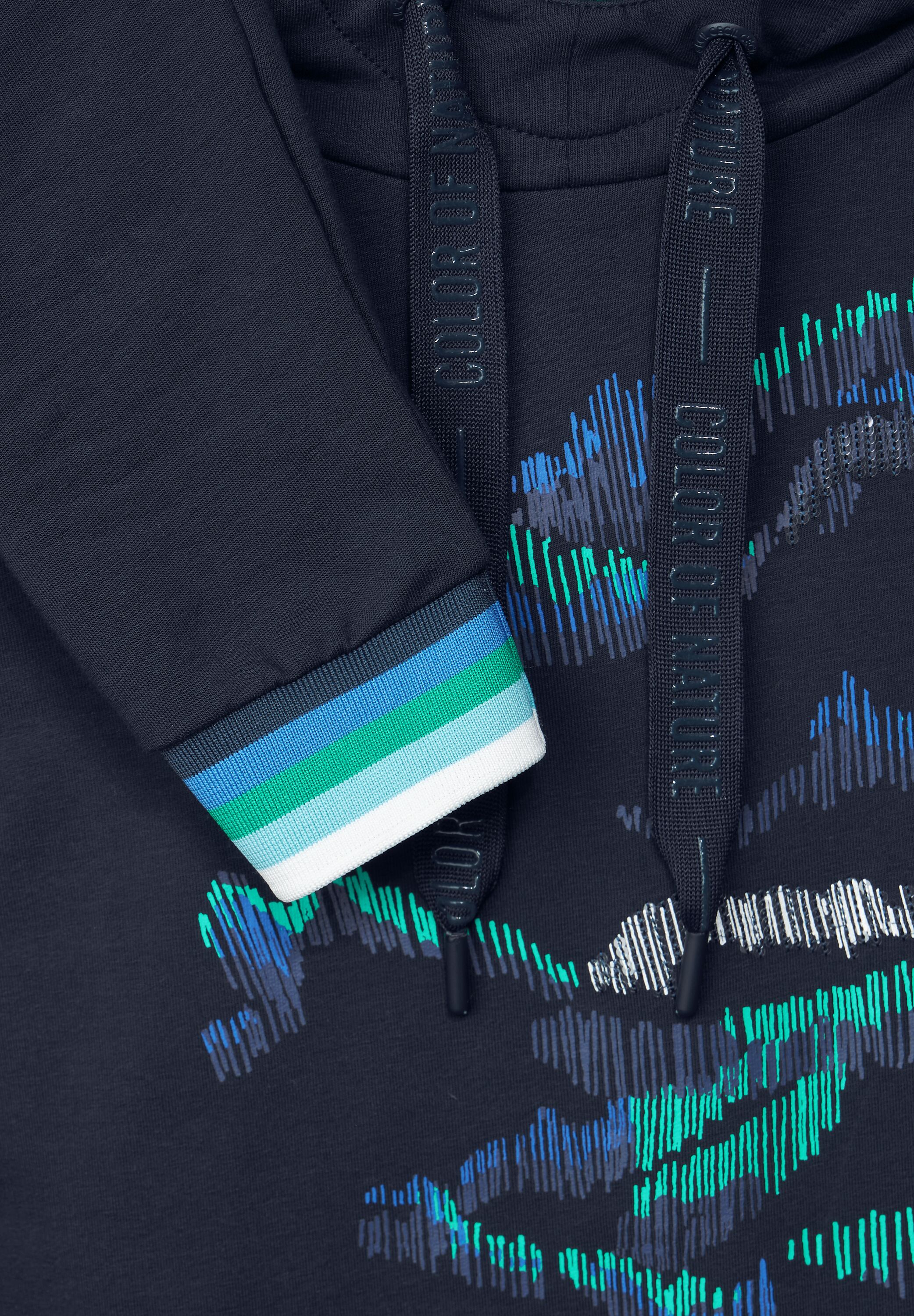 Kapuzenshirt mit Partprint