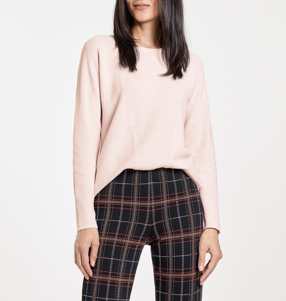 Pullover mit Rippdetails GOTS