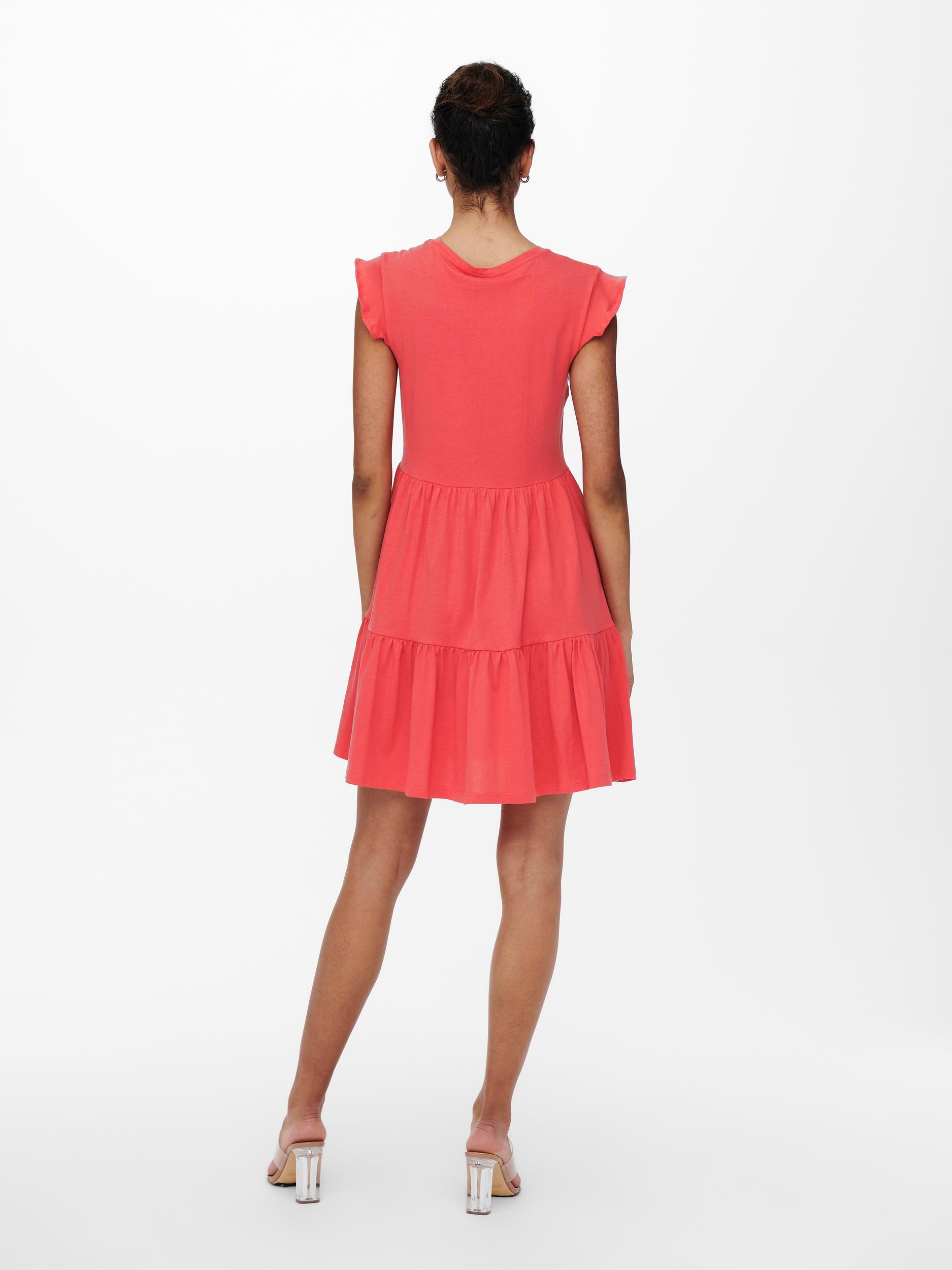 ONLMAY LIFE CAP SLEEVES FRILL DRESS NOOS