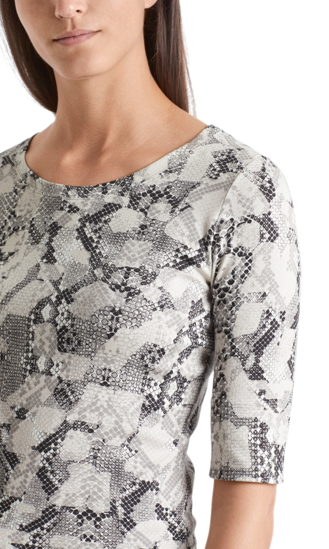 Baumwollshirt mit Schlangenmuster