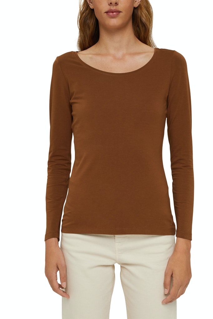Longsleeve aus Bio-Baumwolle/Stretch