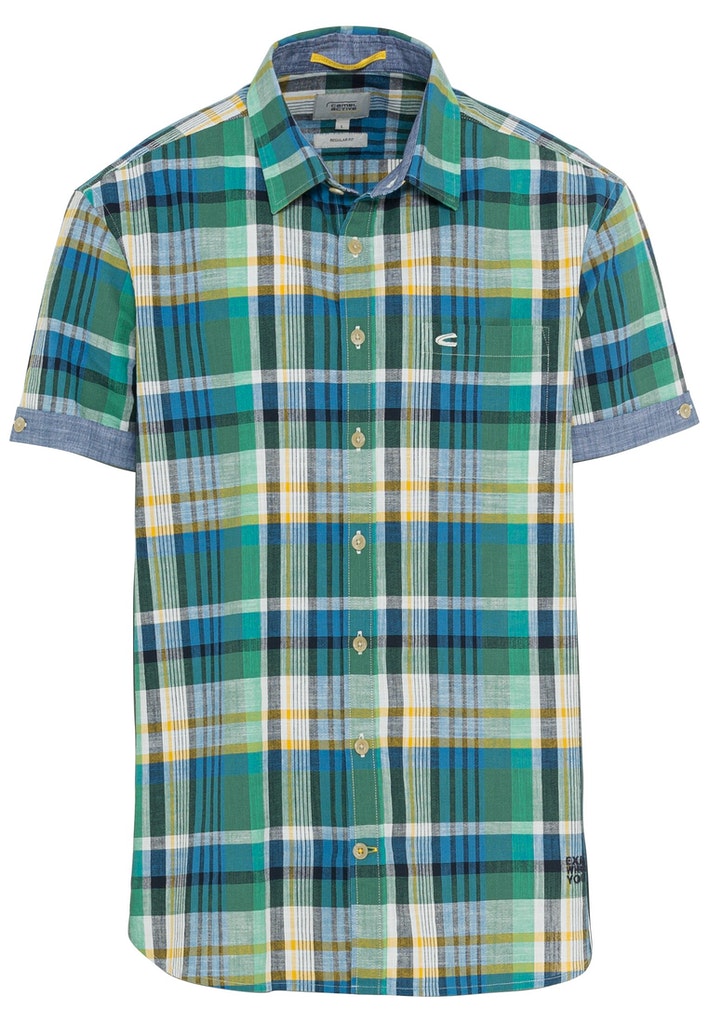 Kurzarm Karohemd aus Baumwolle