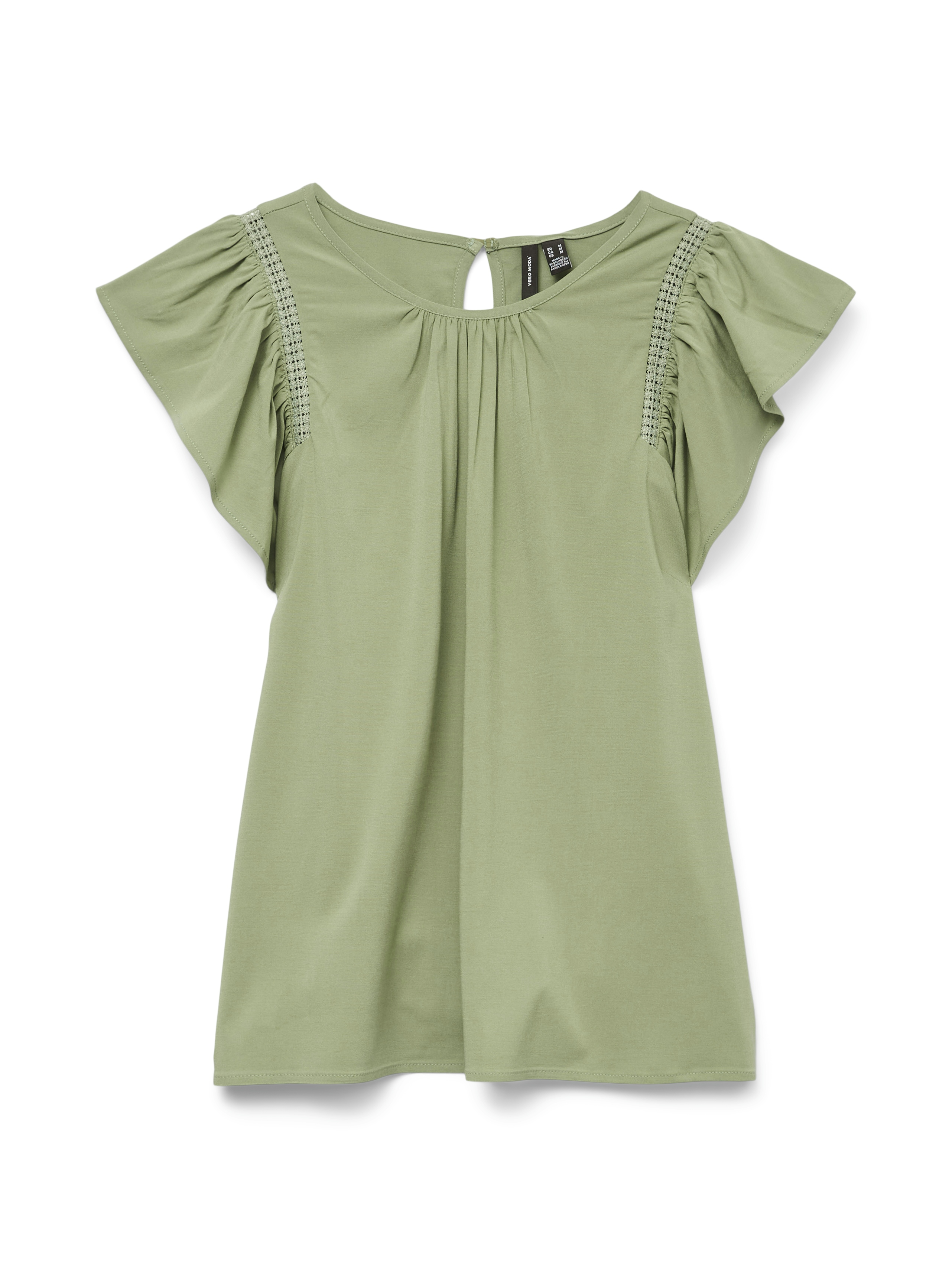 VMBELLA SS LACE TOP WVN GA NOOS