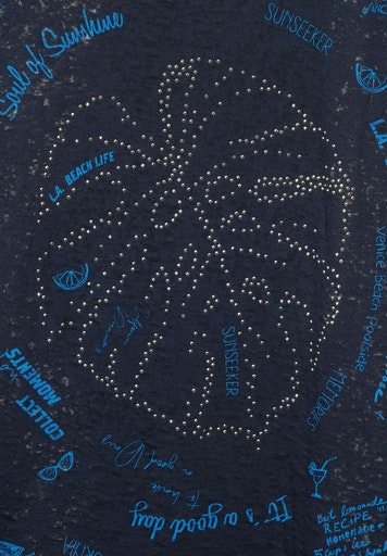 T-Shirt mit Burnout-Optik