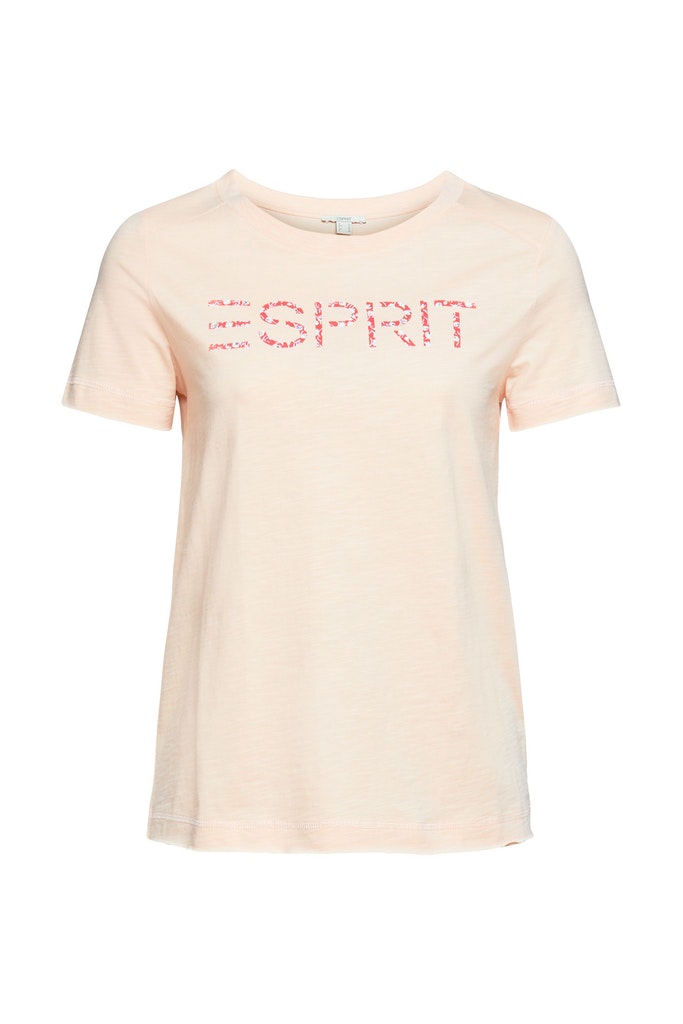 T-Shirt mit Wording-Print, Organic Cotton