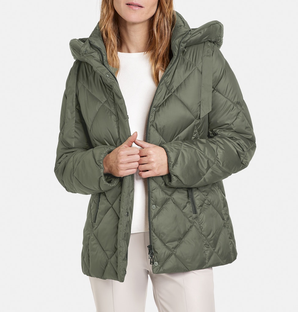 Jacke mit Rautenstepp
