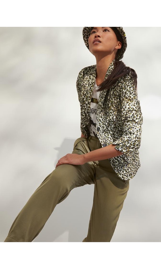 Blazer mit Leomuster
