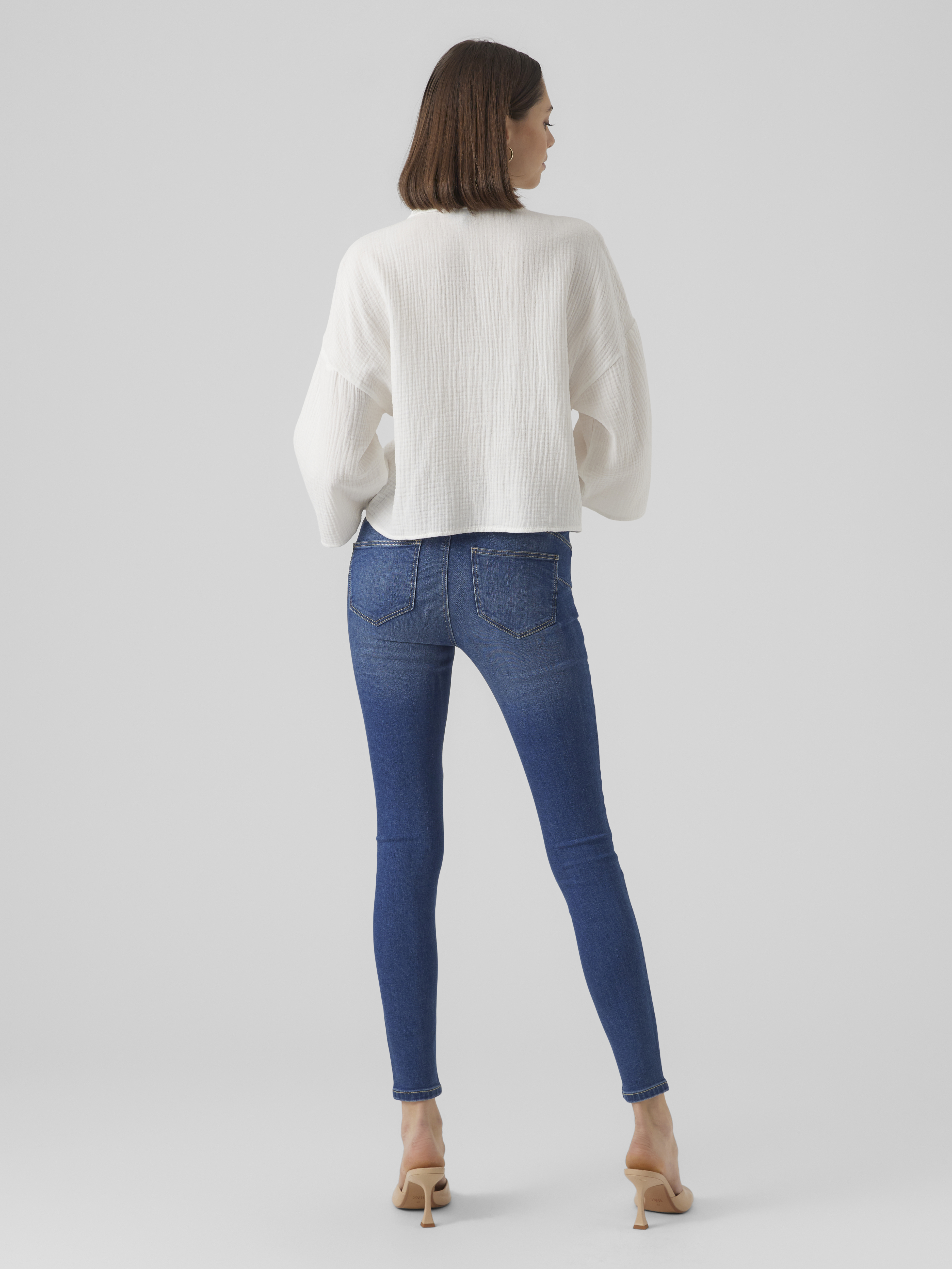 VMNATALI CROP SHIRT WVN GA NOOS