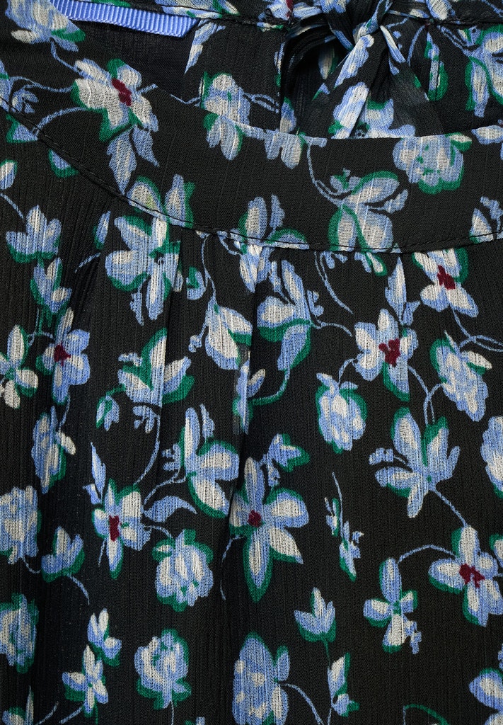 Chiffon Bluse mit Schluppe