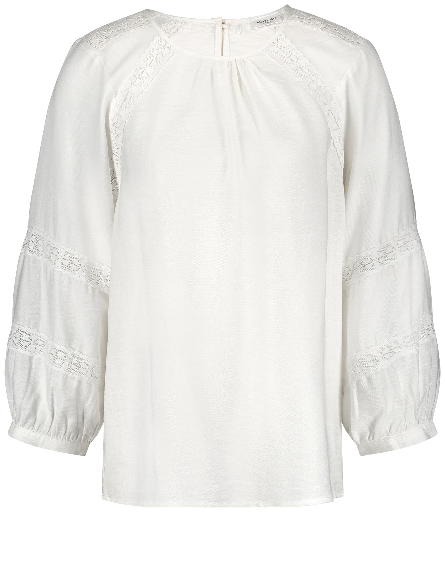 3/4 Arm Bluse mit Spitzendetails