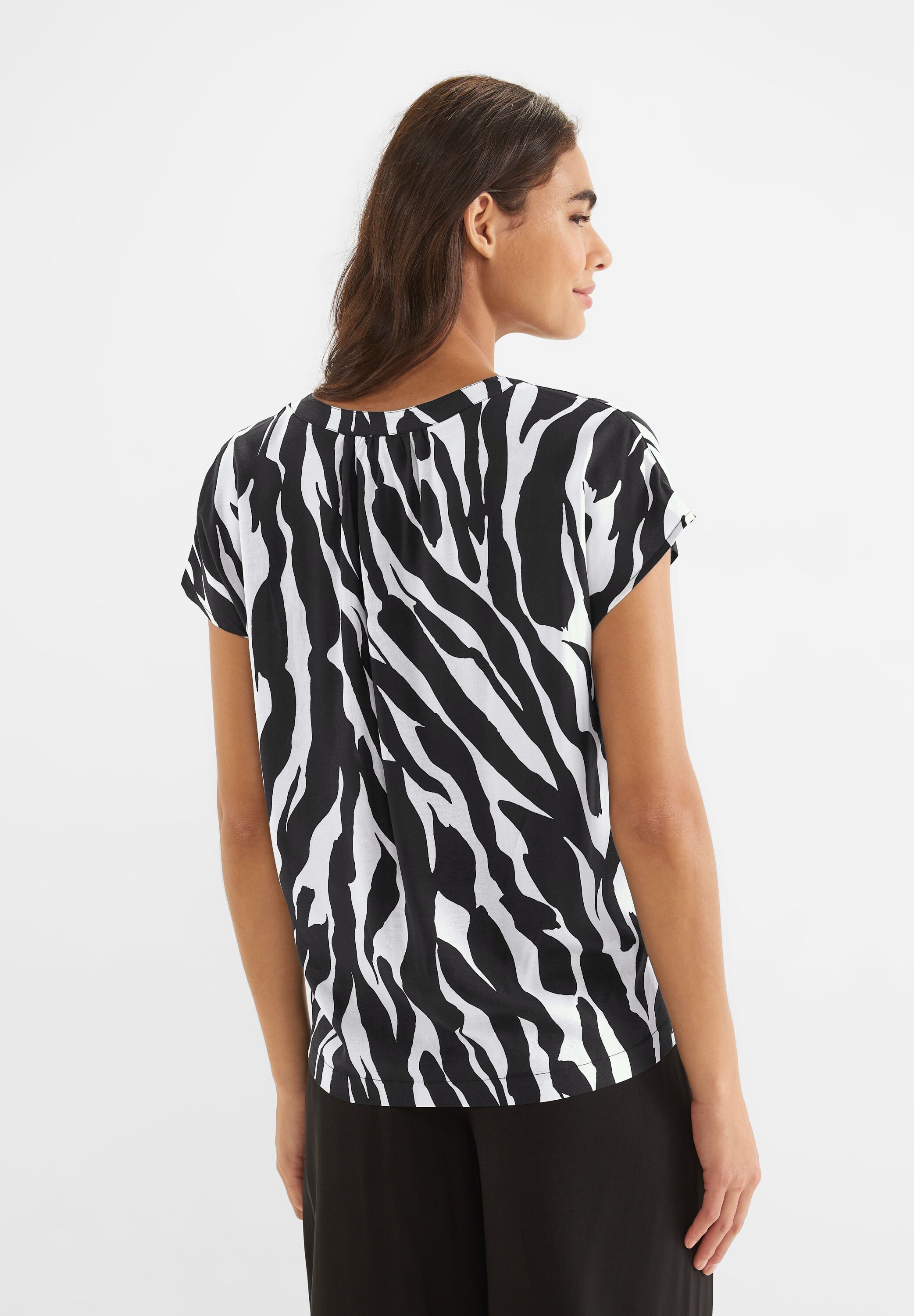 Zebraprint Blusenshirt