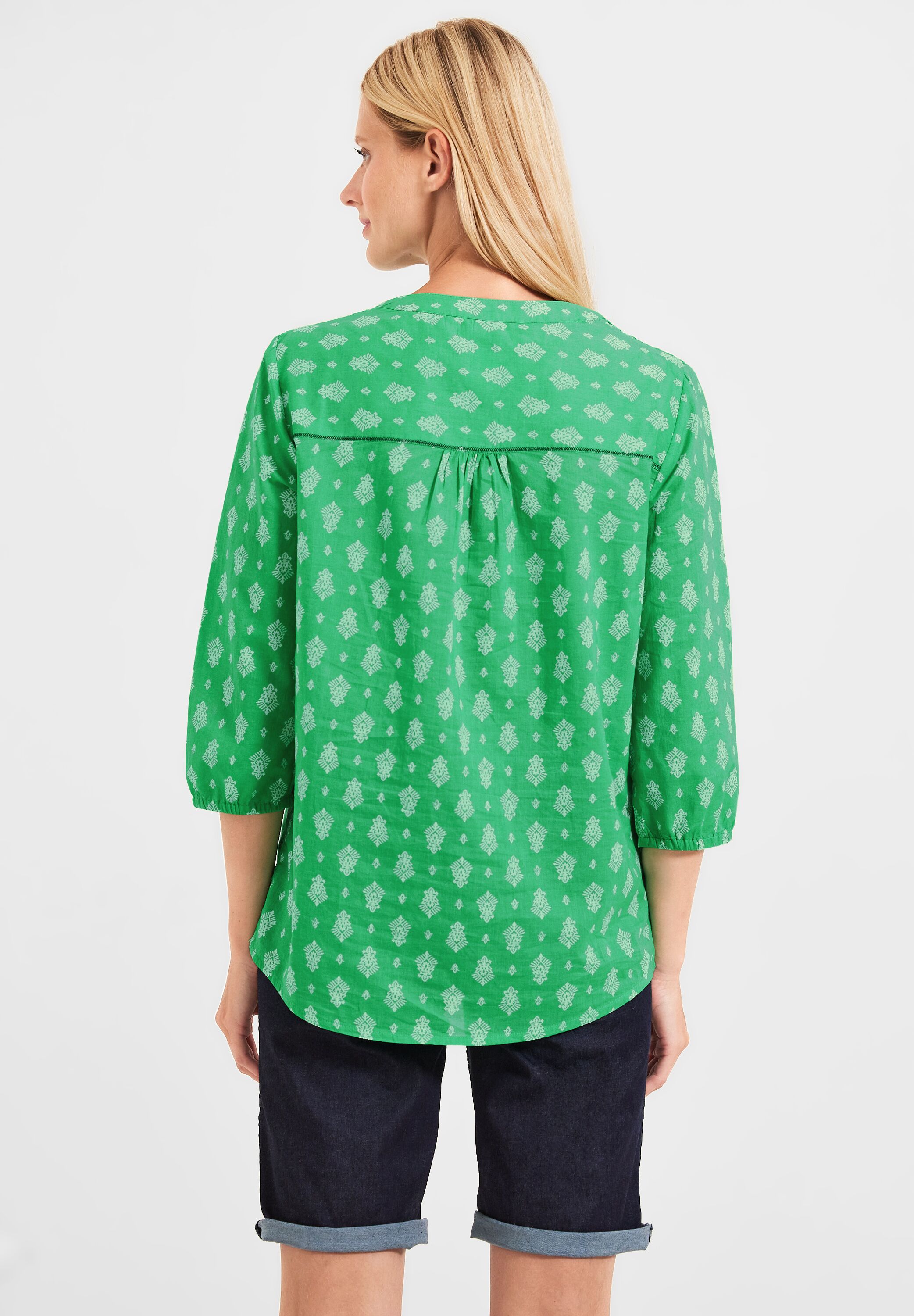 Bluse mit Minimalprint
