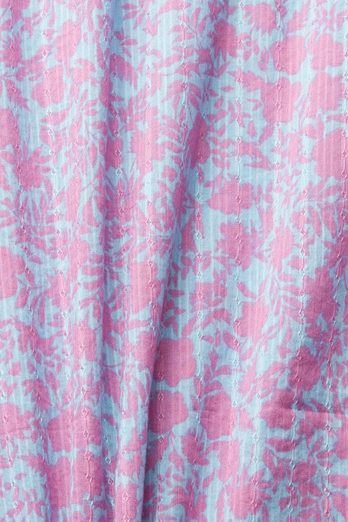 Gemusterte Bluse mit 3/4 Ärmeln