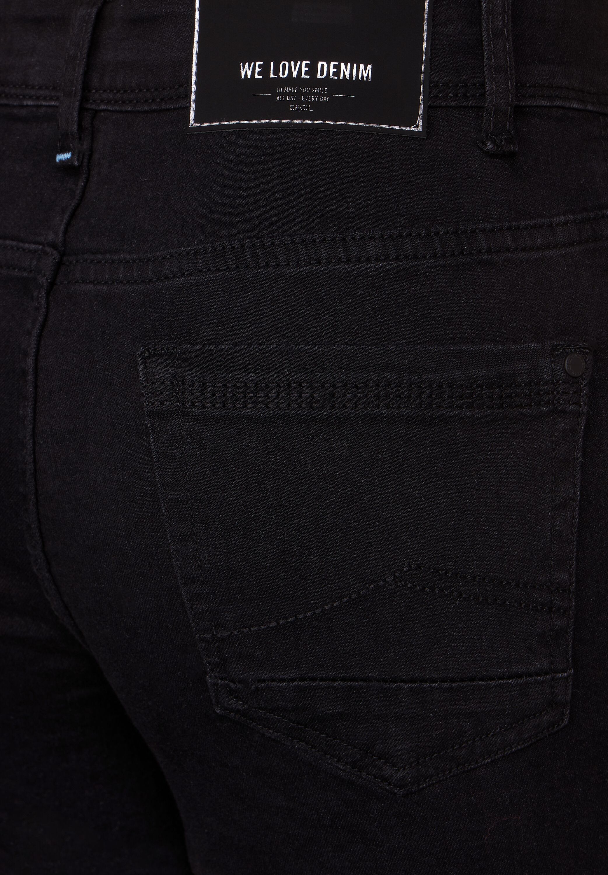 Schwarze Slim Fit Jeans