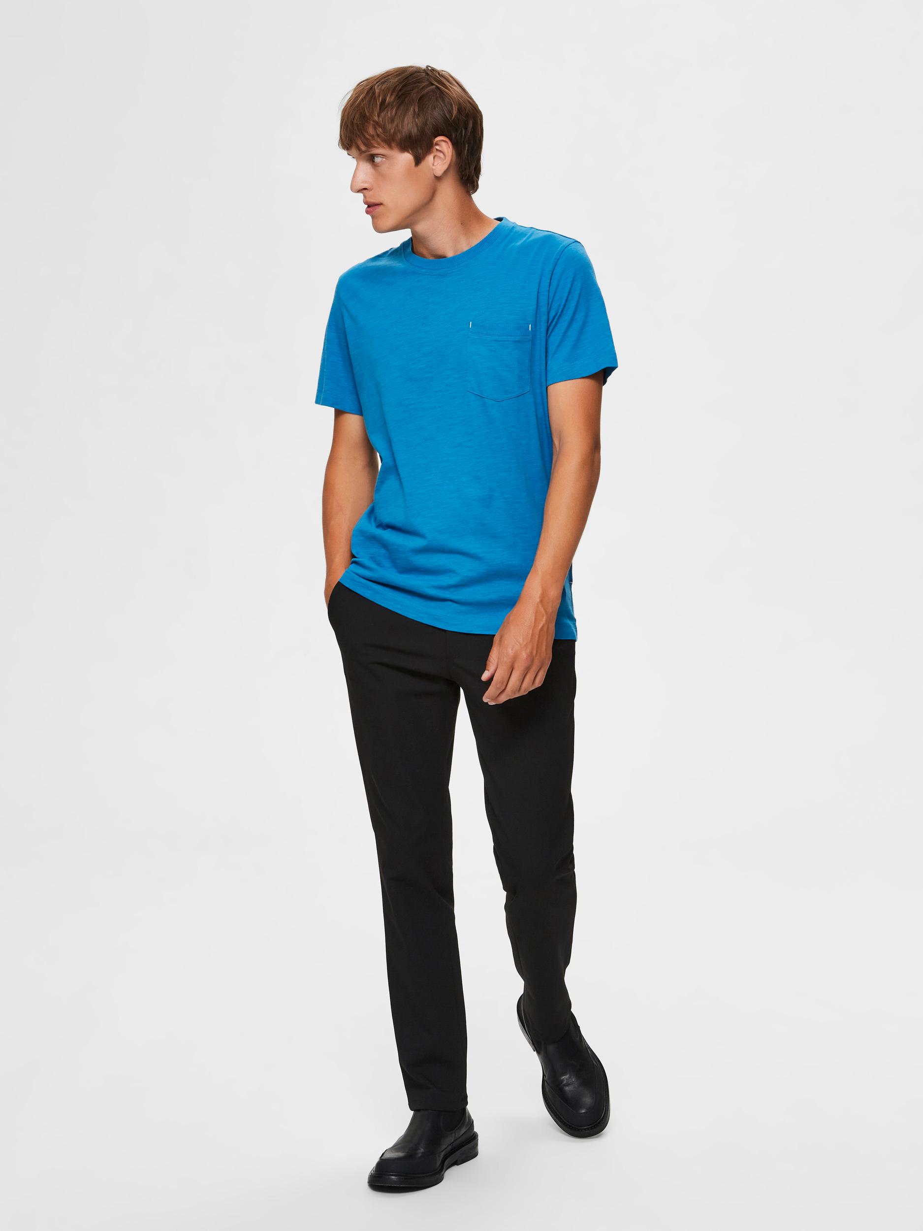 SLHJARED SLUB SS O-NECK TEE W