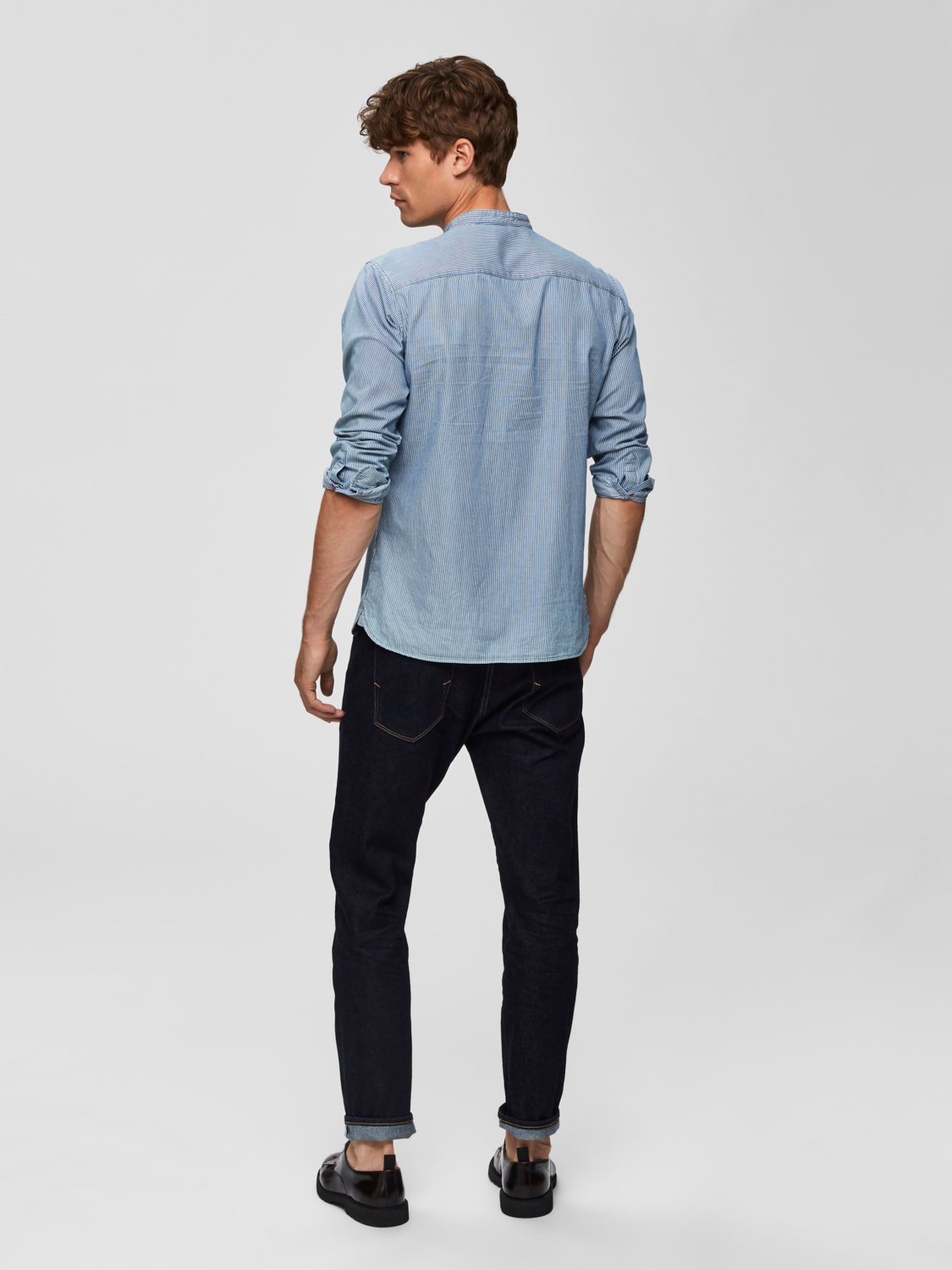 SLHSLIMGO SHIRT LS STRIPE W