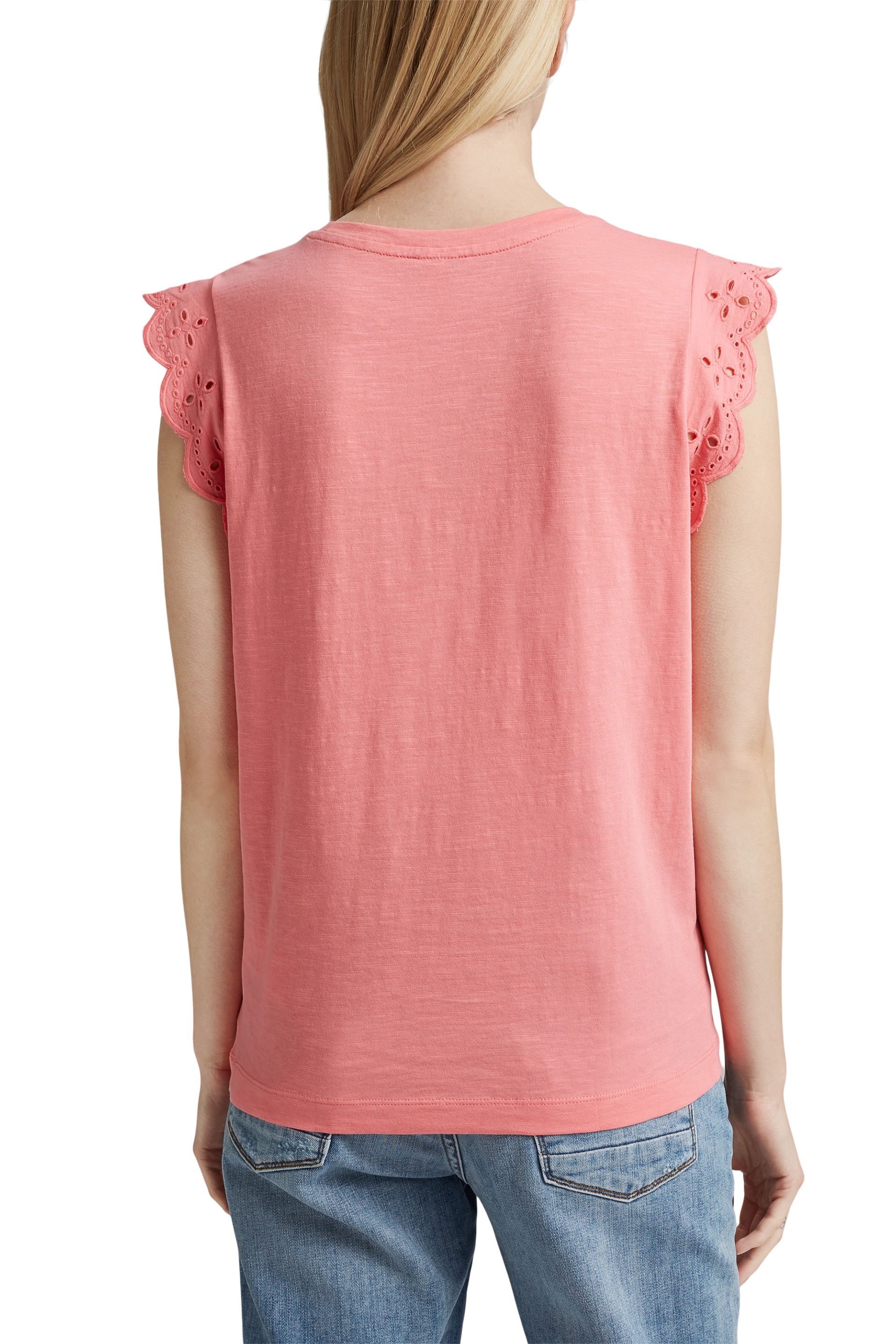 Top mit Lochstickerei, Organic Cotton