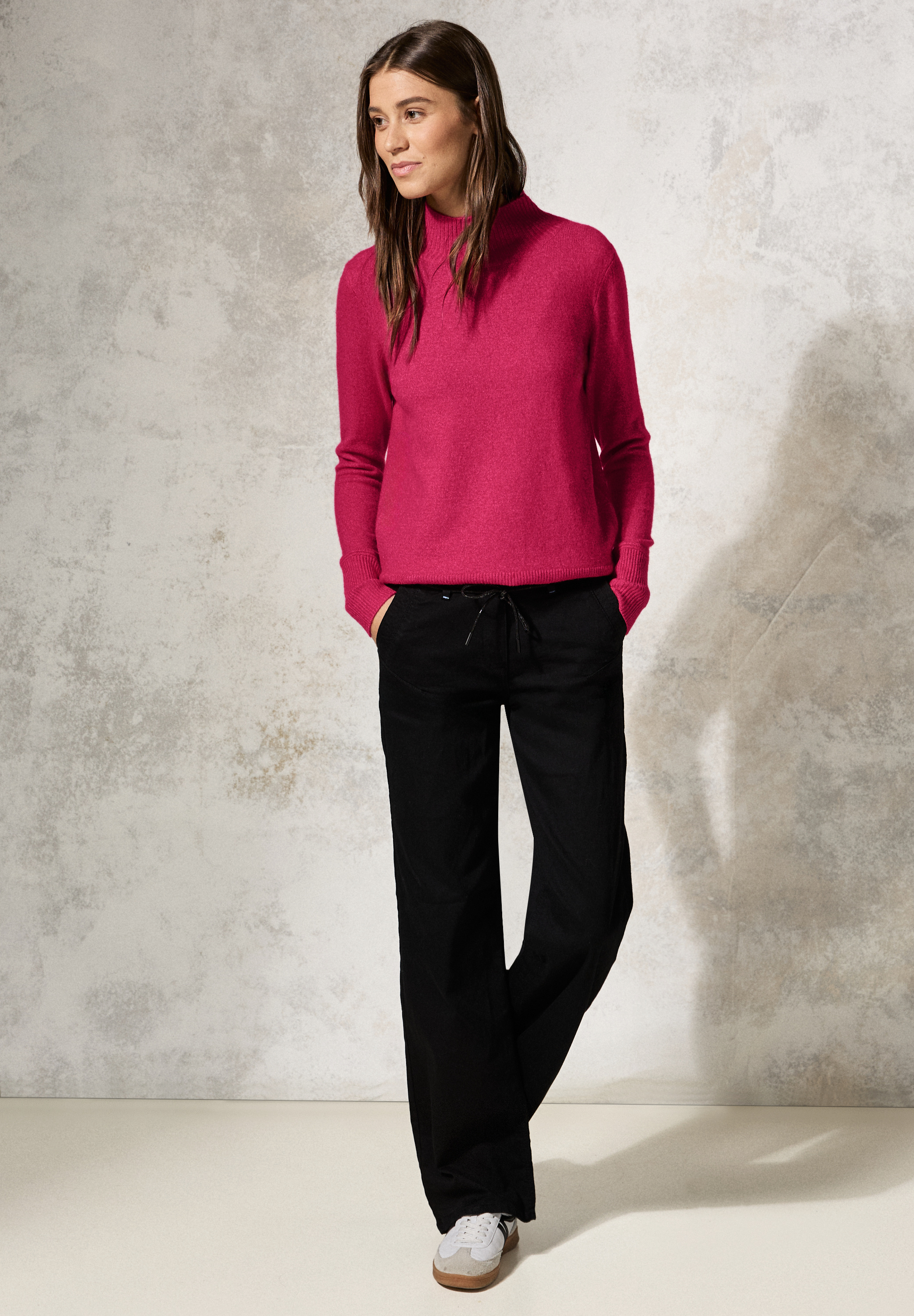 Pullover mit Stehkragen