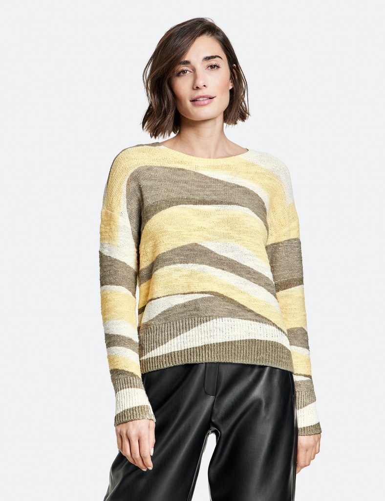 Pullover mit Wellenmuster