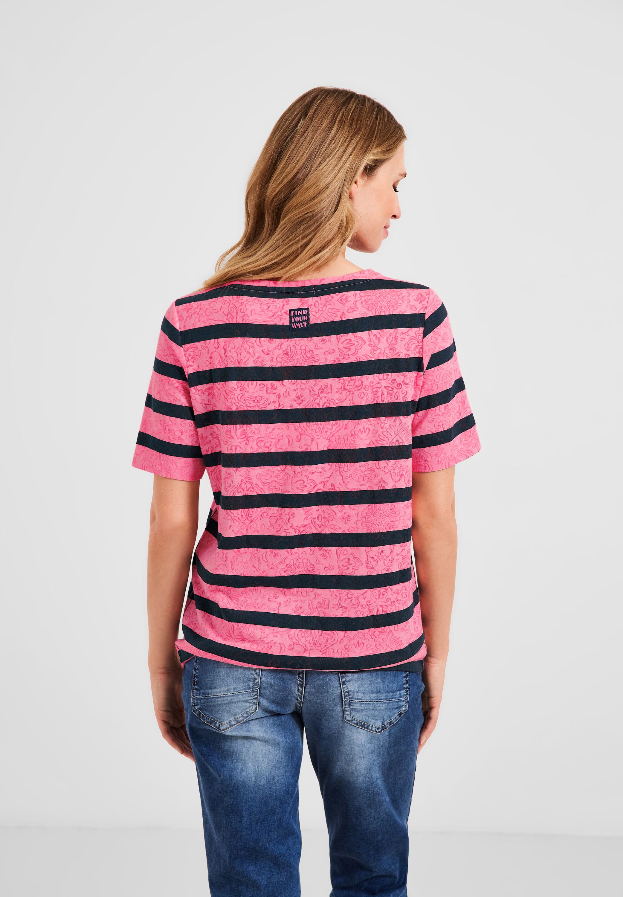 Burn Out Streifenshirt