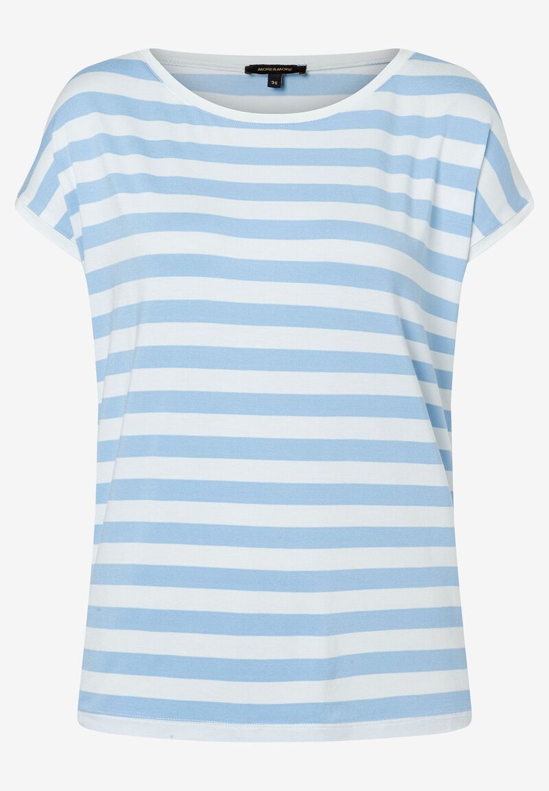 Streifenshirt  hellblau/ecru  Sommer-Kollektion