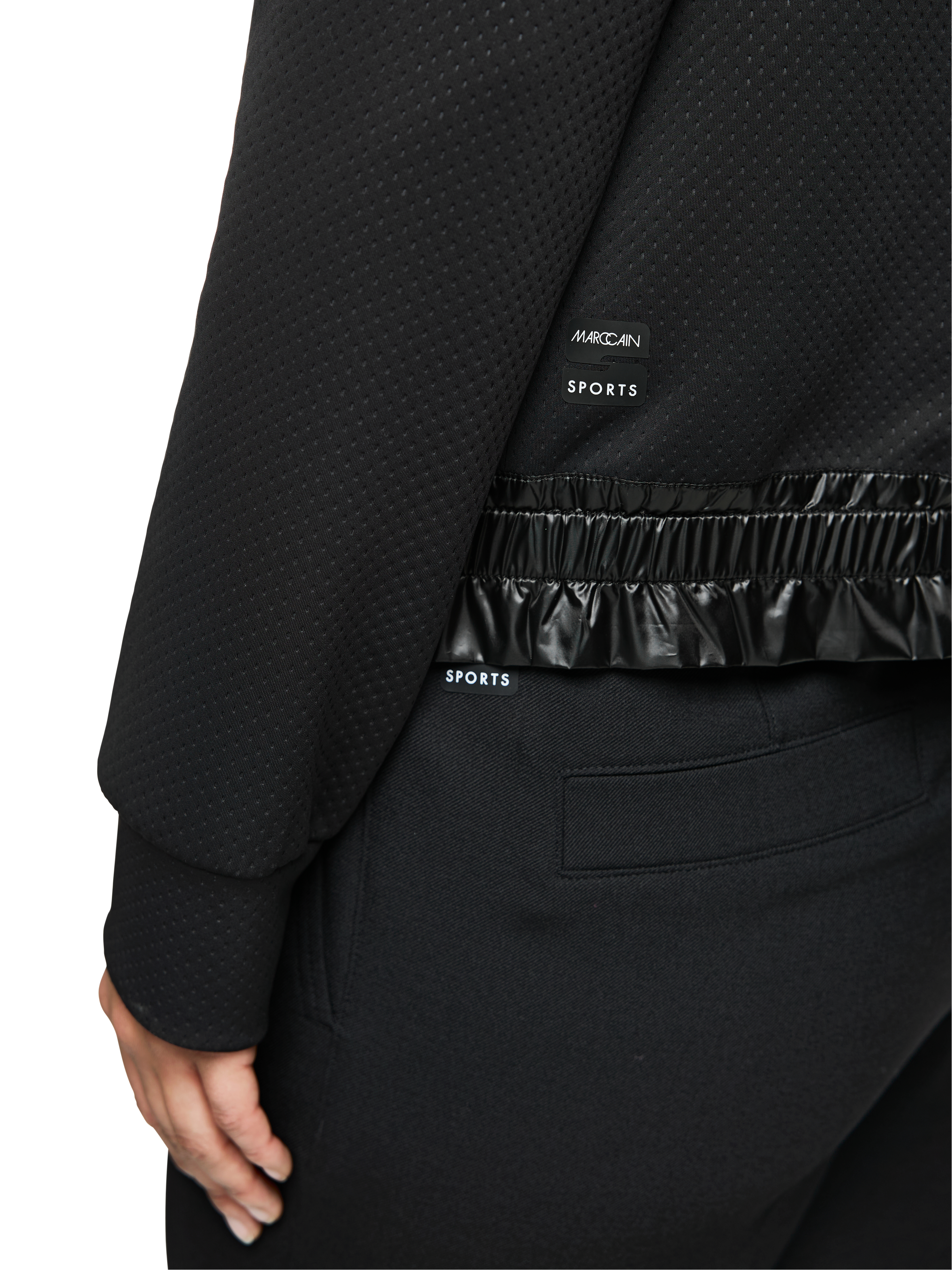 Sportive Jacke mit Kontraststreifen