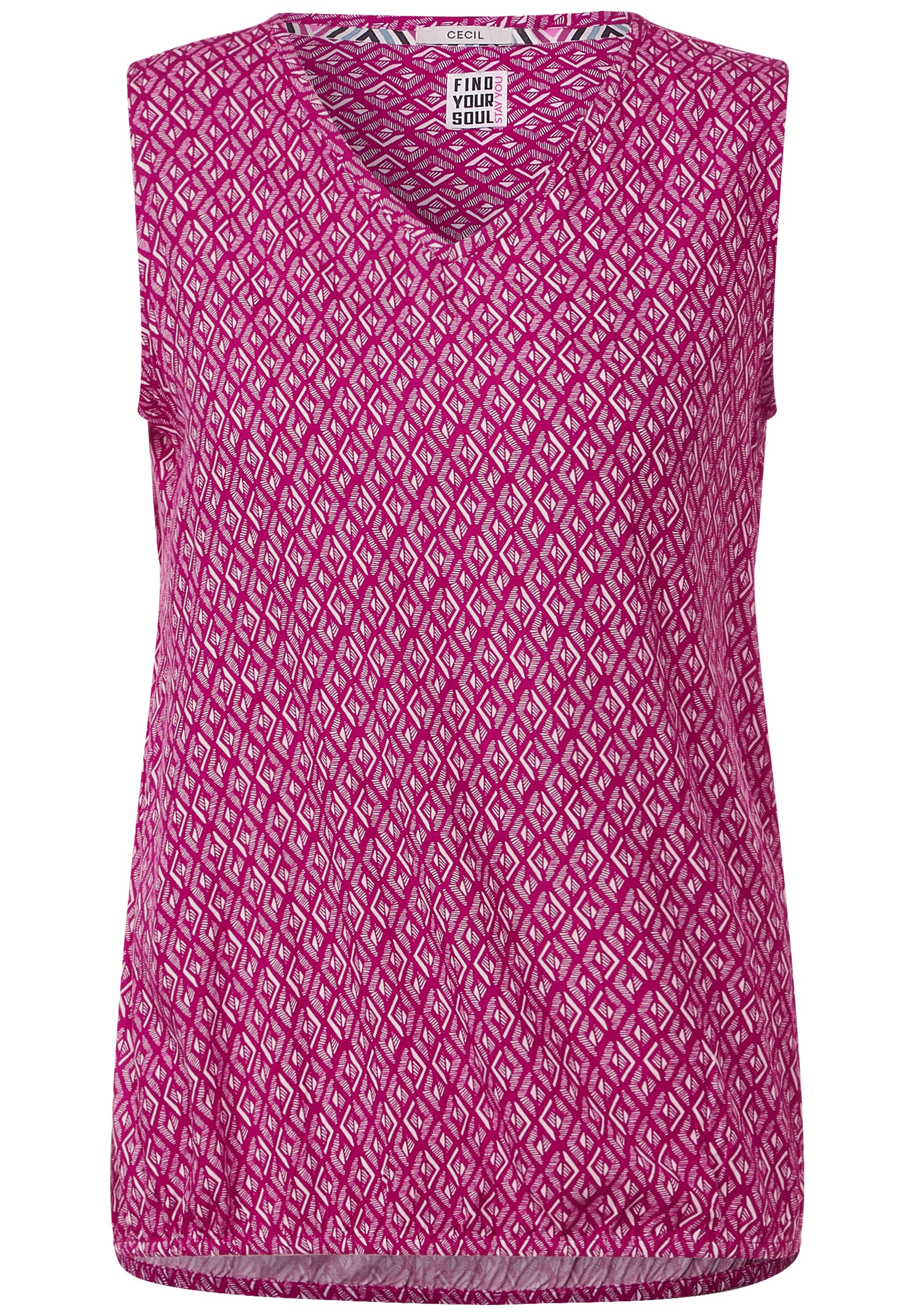 Minimal Print Bluse