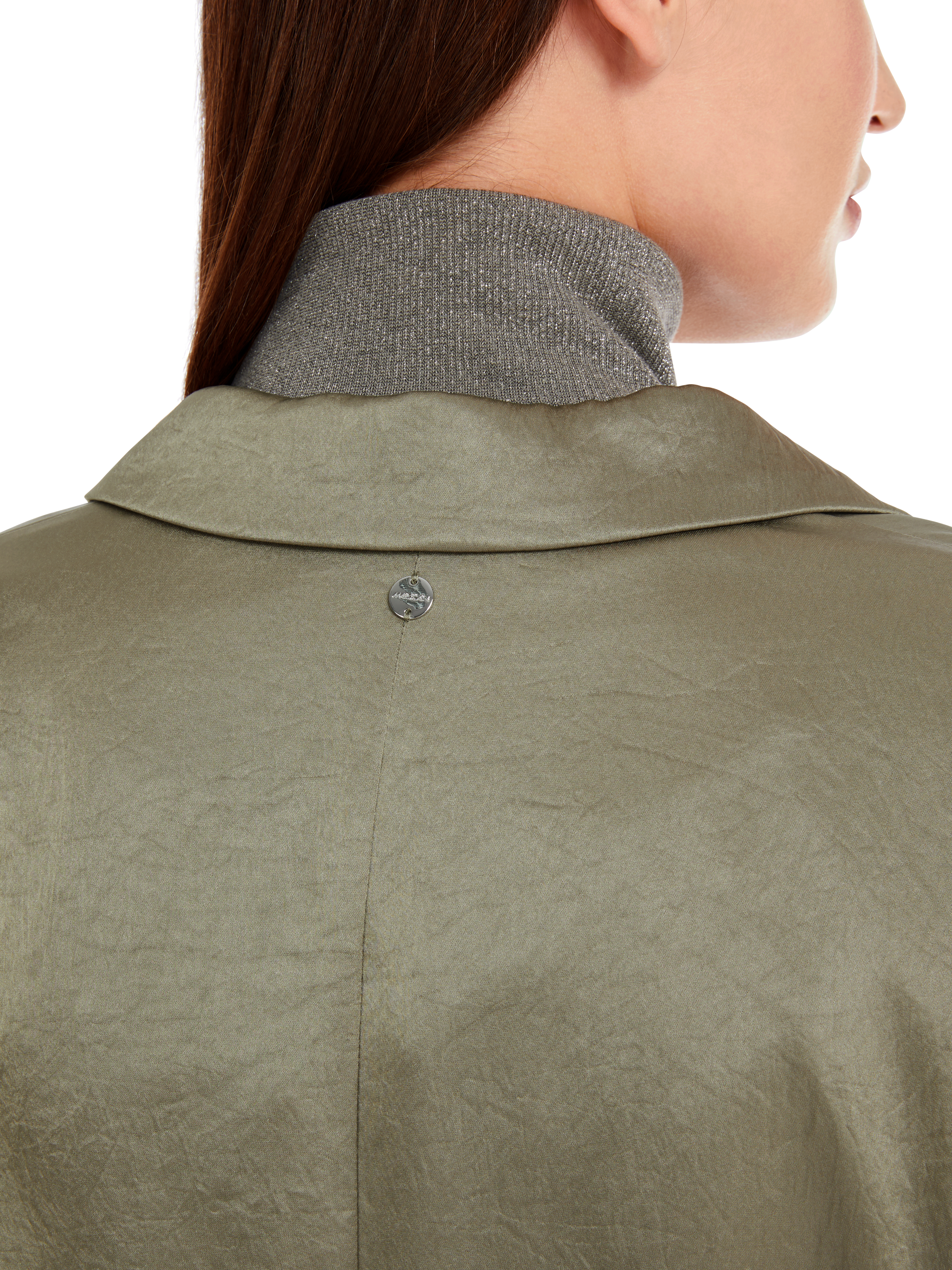 Blazer aus gehämmertem Satin