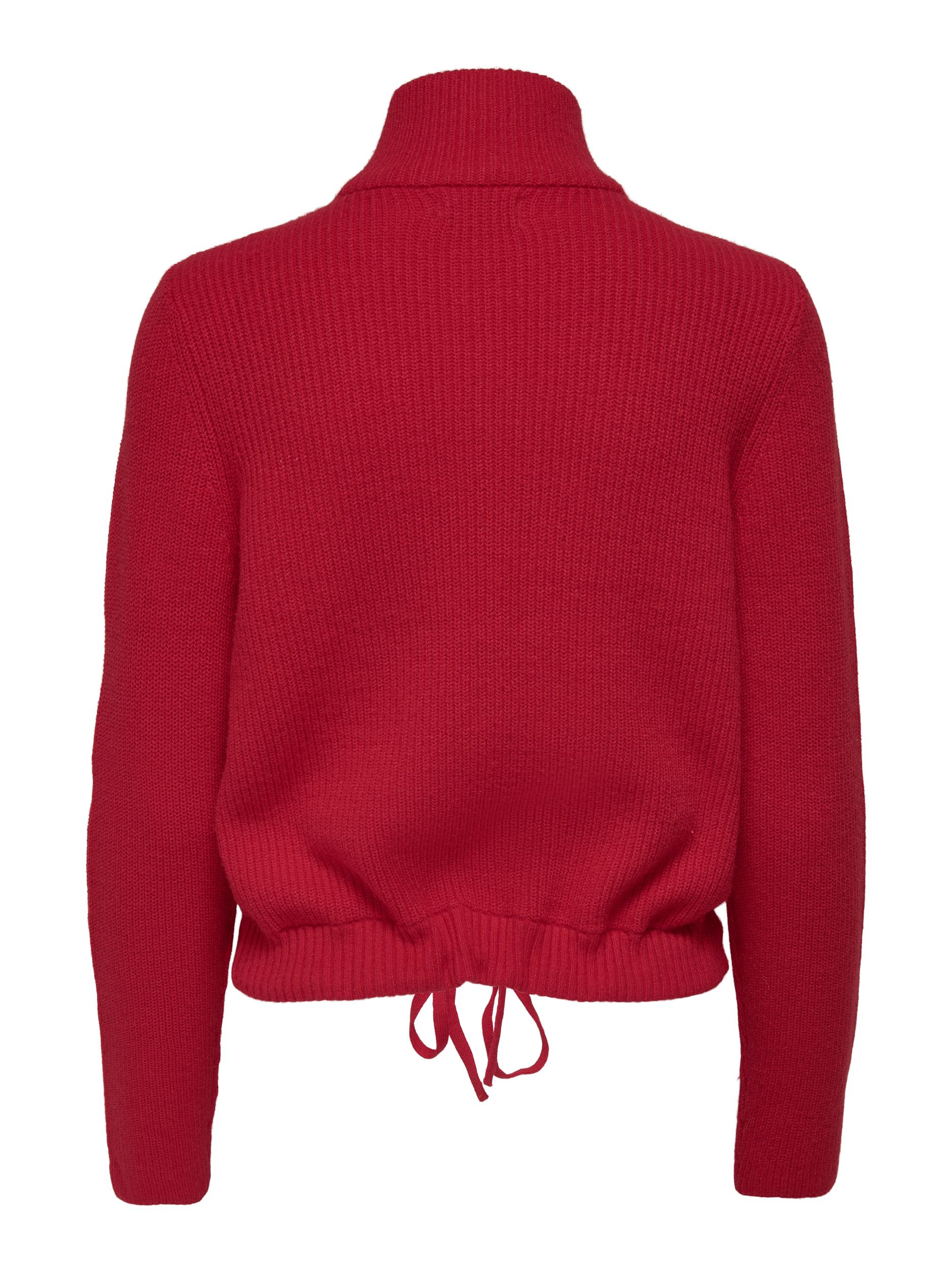 ONLFIA LS ZIP HIGHNECK CC KNT
