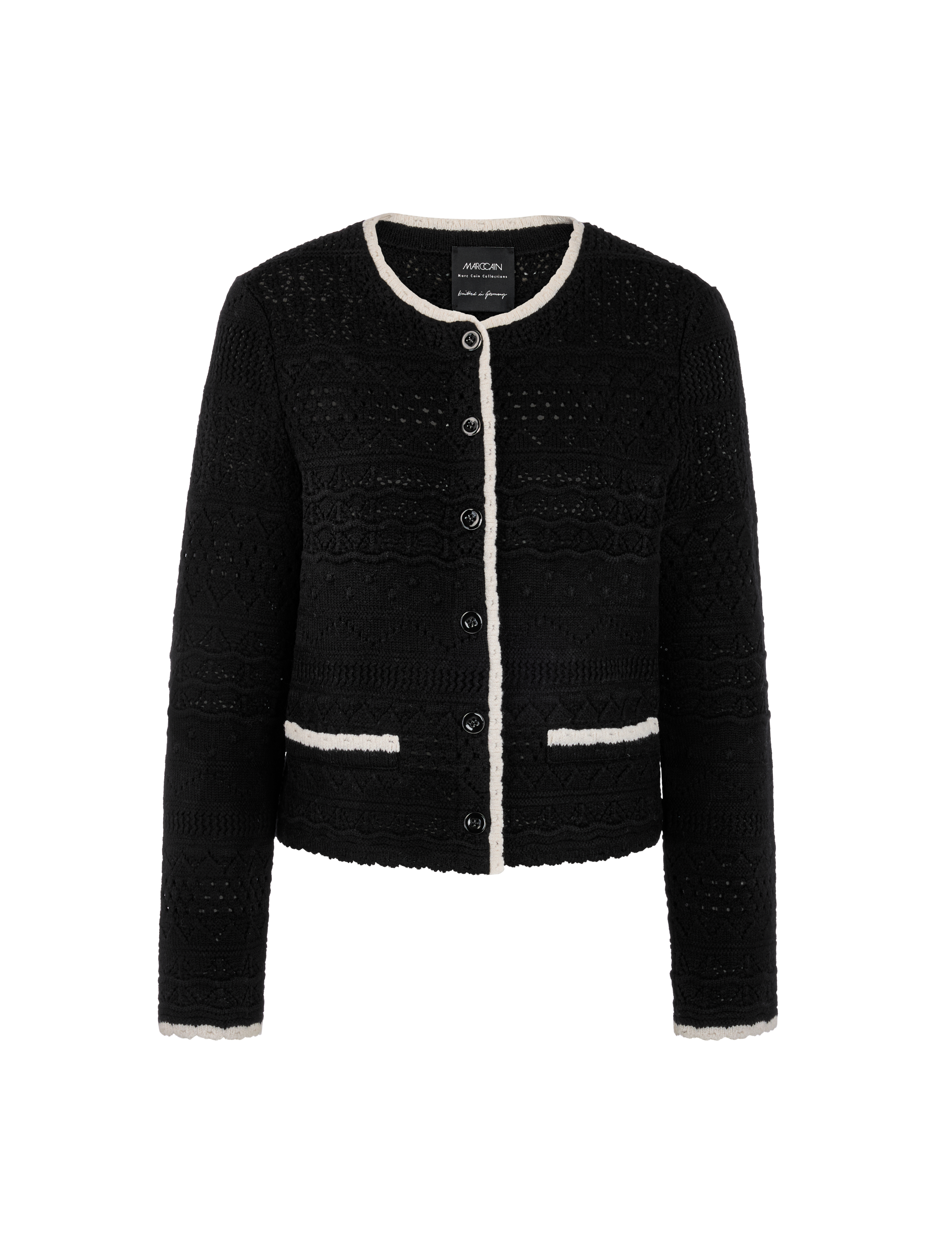 Schurwolle-Cardigan Knitted in Germany