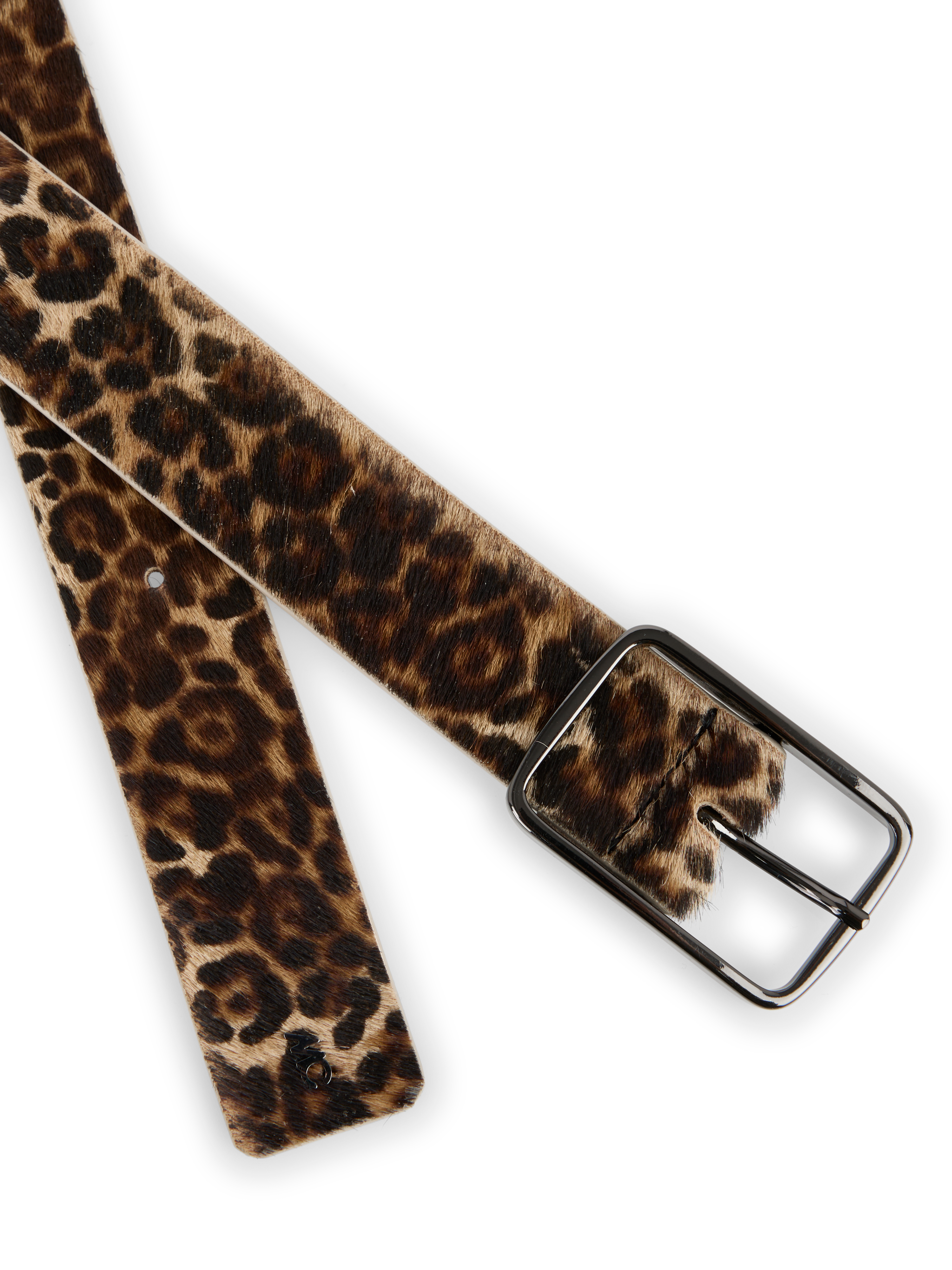 Ledergürtel mit Leo-Dessin