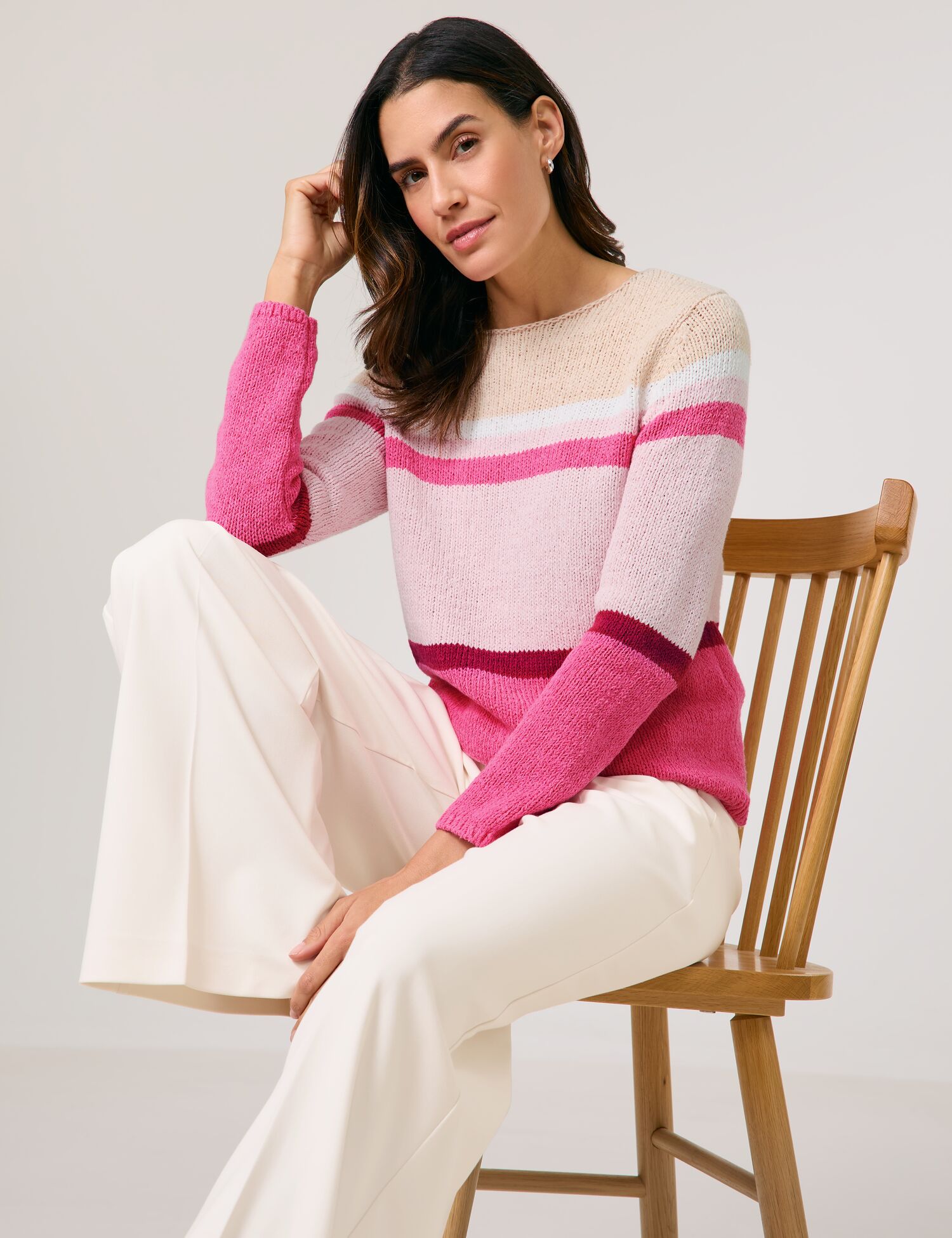 Pullover mit Blockstreifen