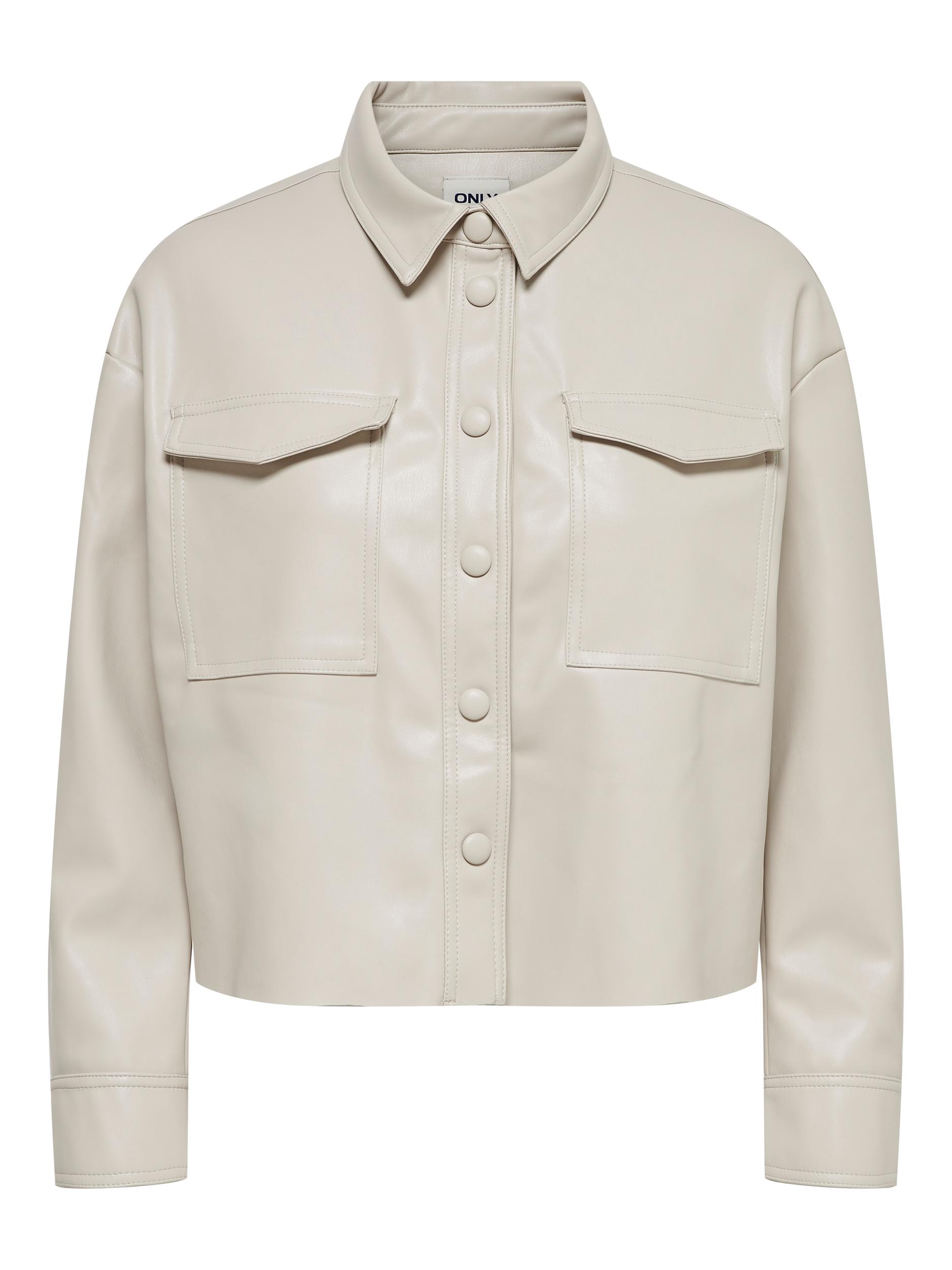 ONLMARINA L/S FAUX LEATHER JACKET PNT