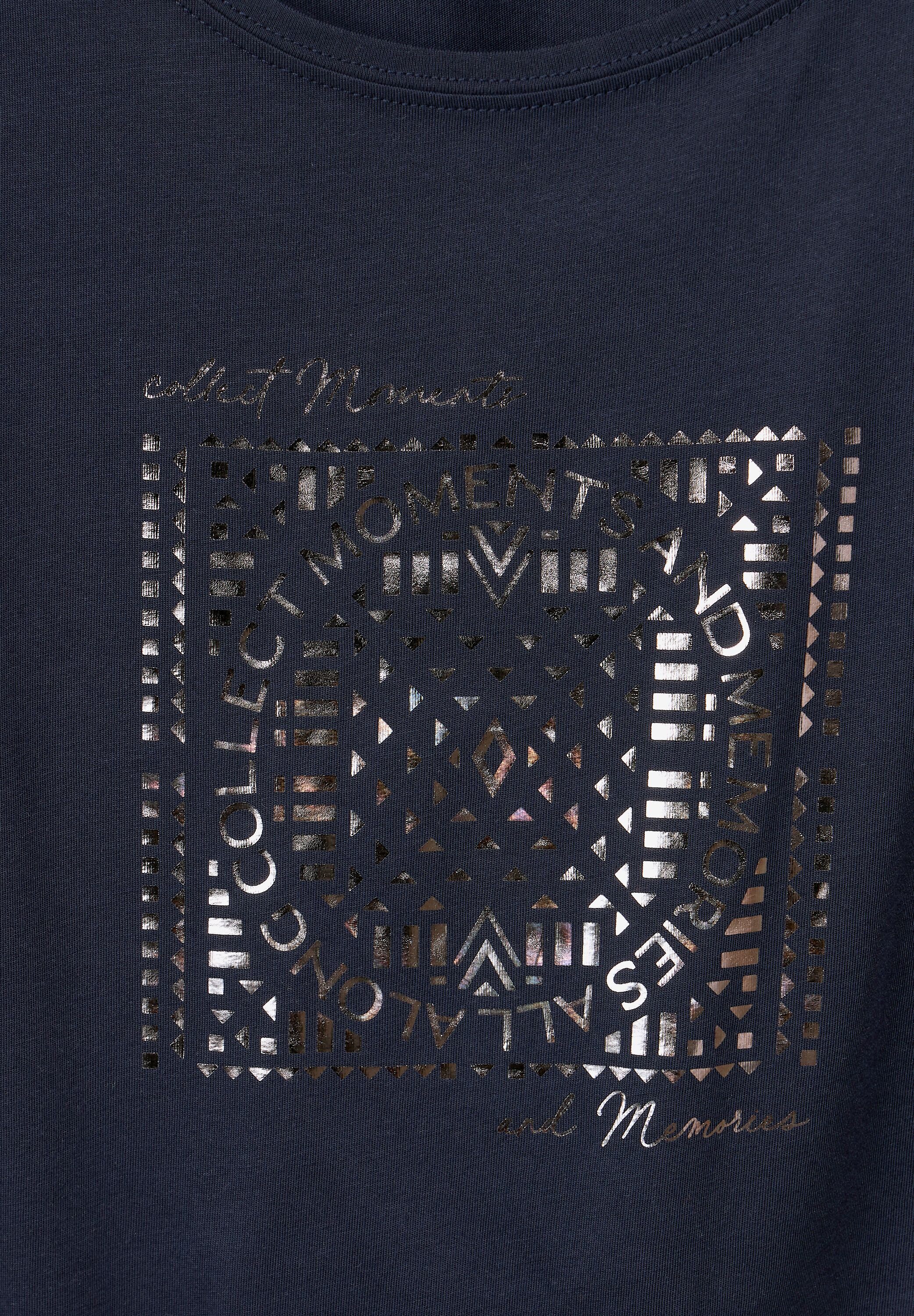 T-Shirt mit Folienprint