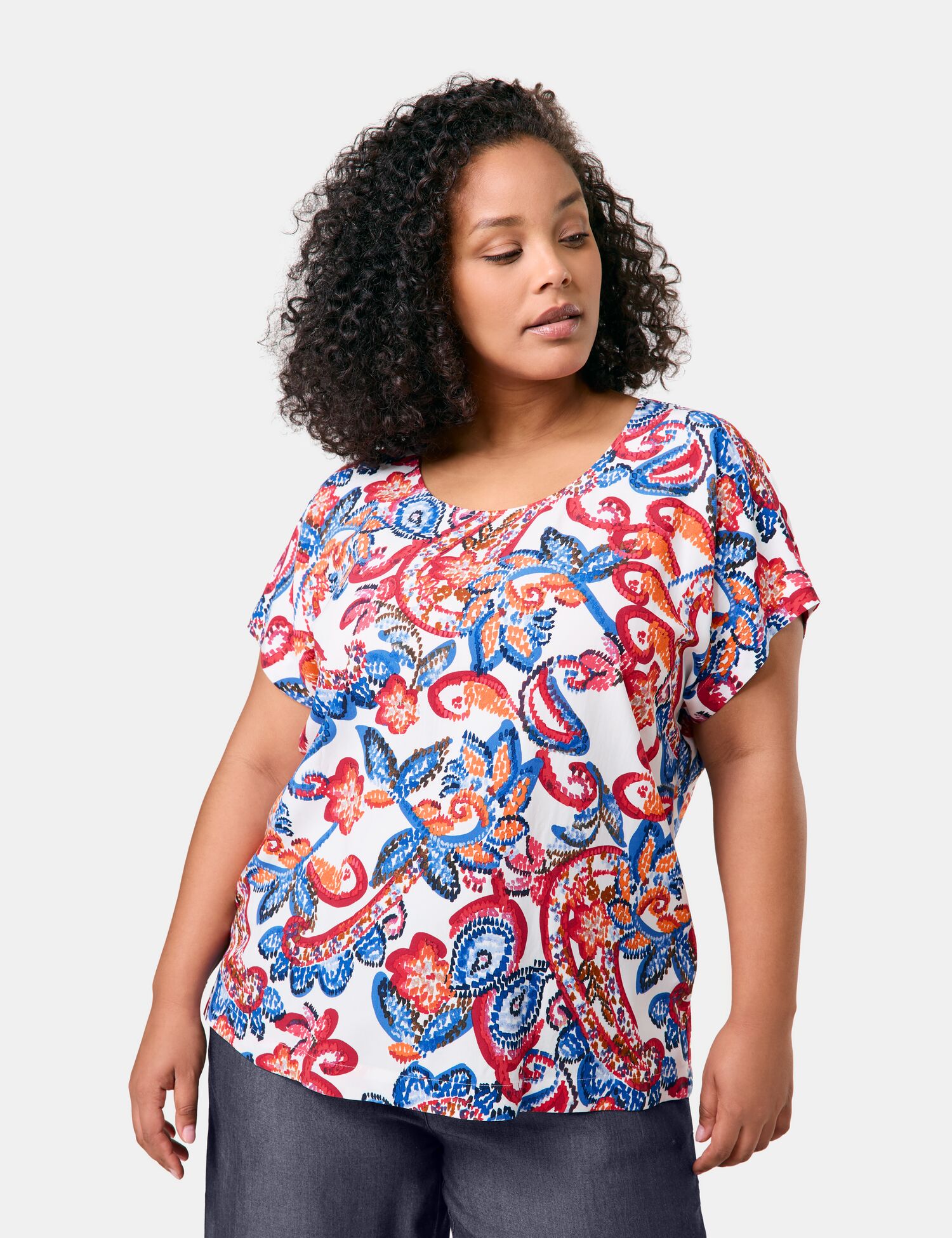 Blusenshirt mit Paisley-Print