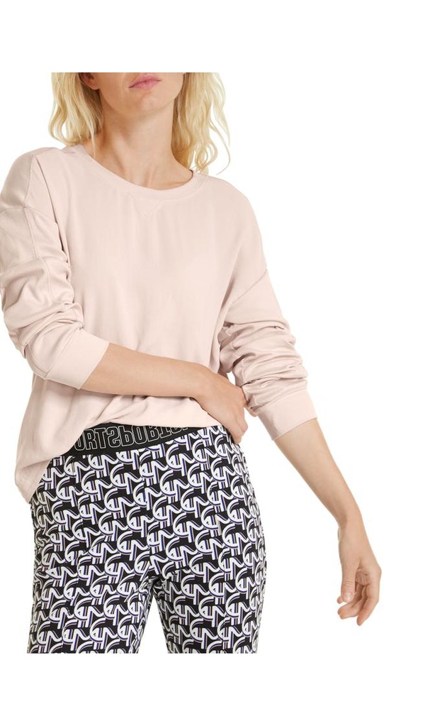 Blusenshirt aus Materialmix