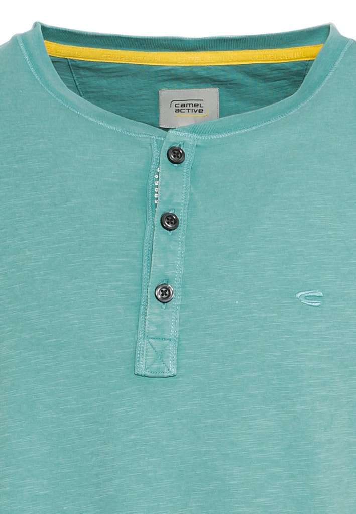 Kurzarm Henley aus Organic Cotton