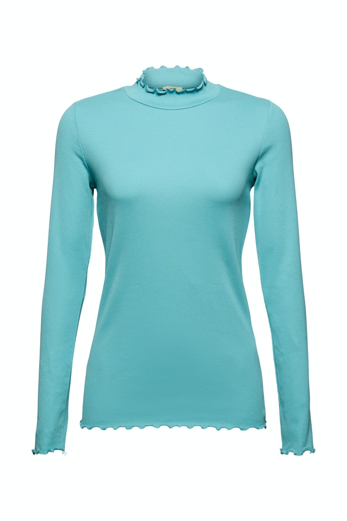 Geripptes Longsleeve, Organic Cotton