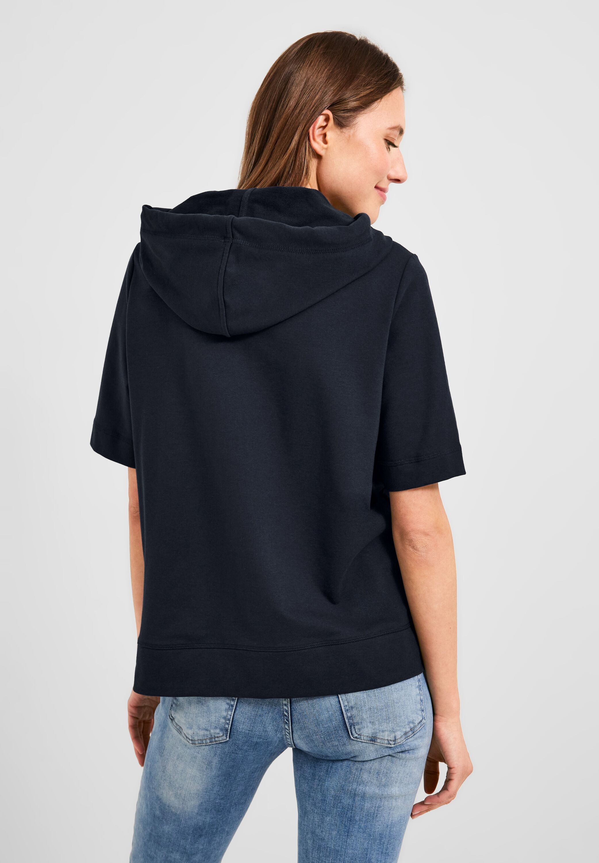 Kurzarm Sweatjacke
