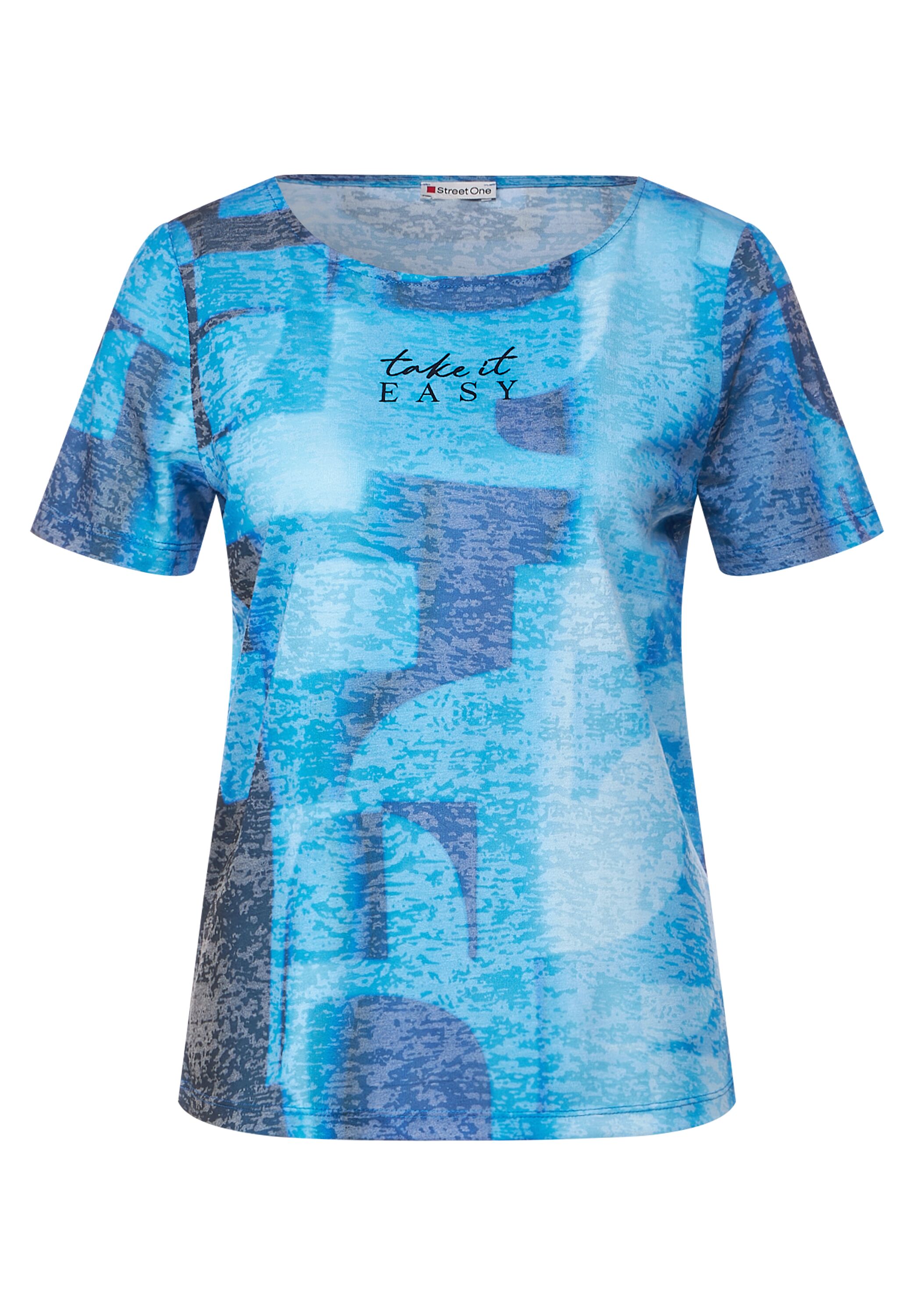 Shirt in Ausbrenneroptik