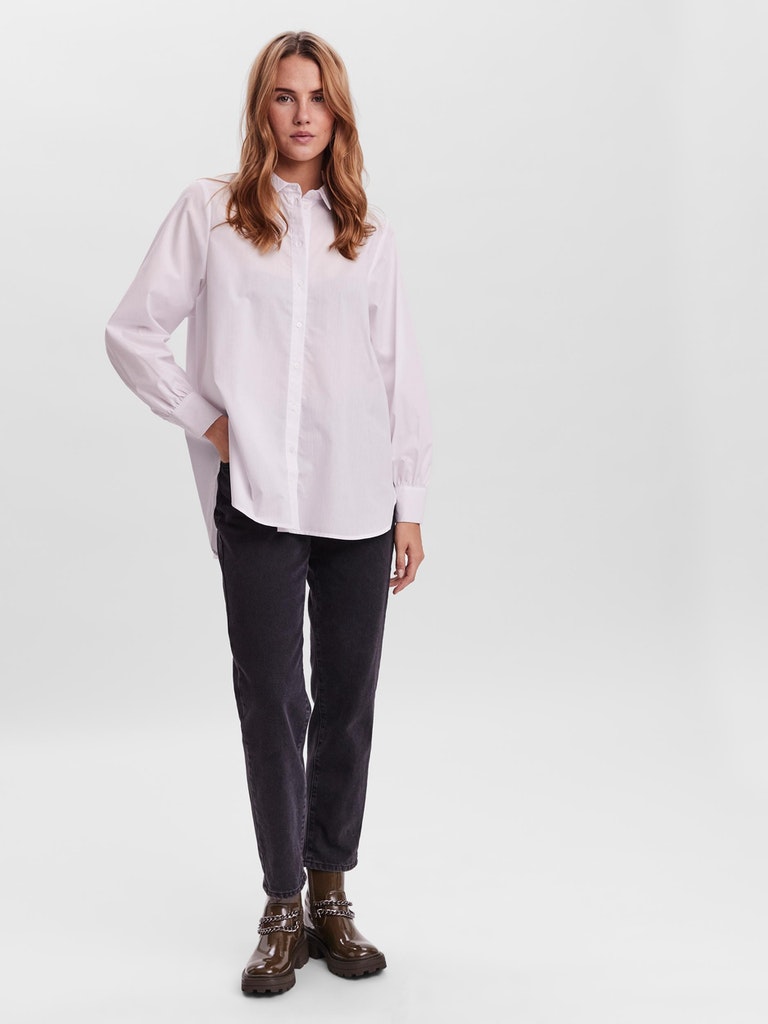 VMELLA L/S BASIC SHIRT NOOS