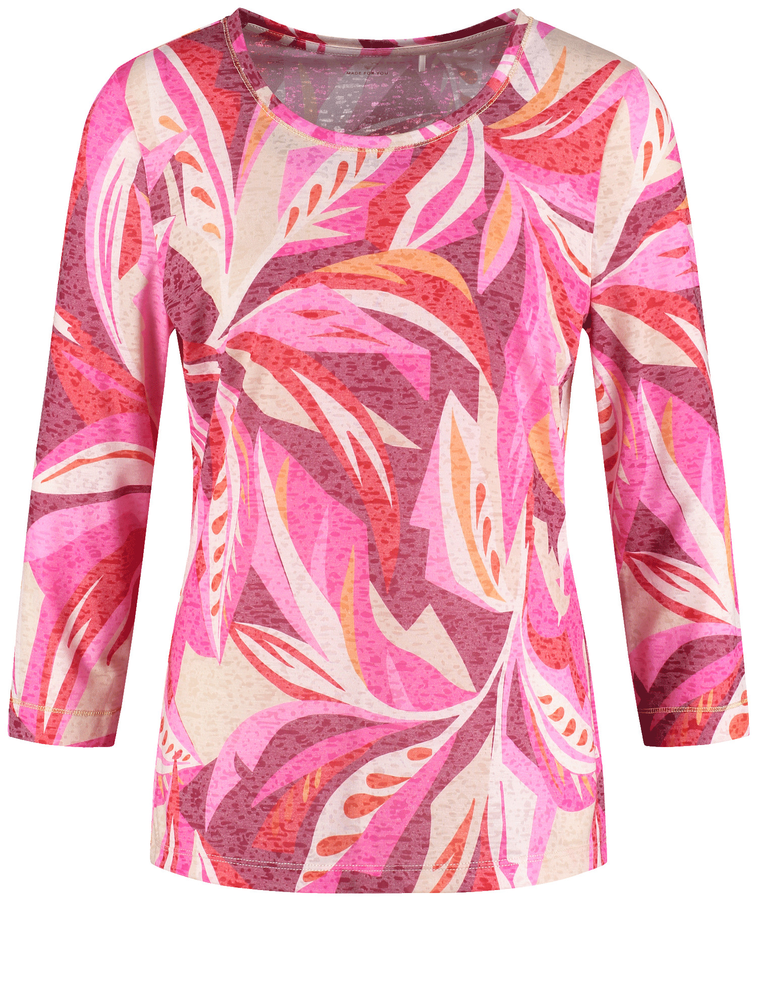 3/4 Arm Shirt in Ausbrenner-Qualität