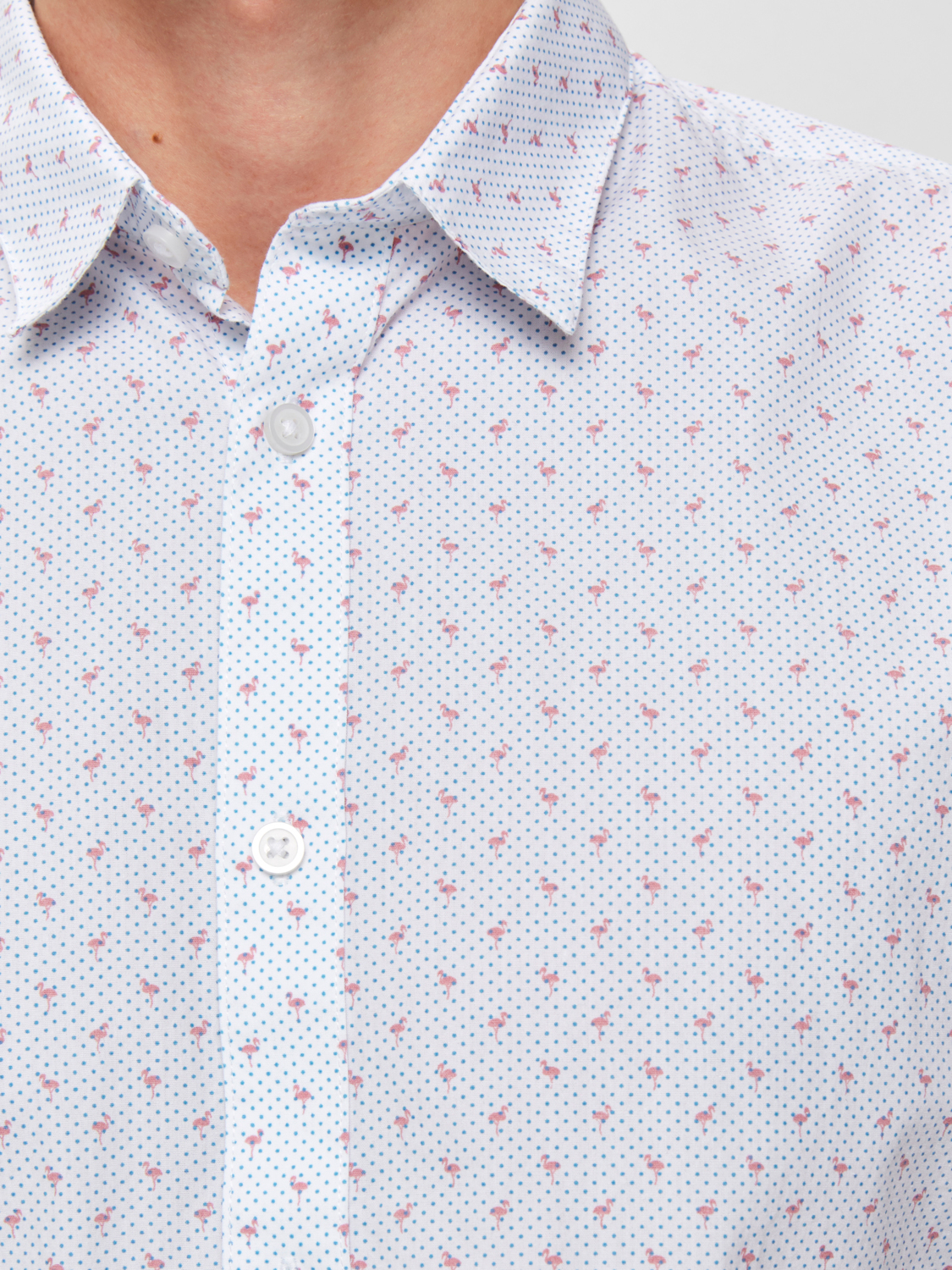 SLHSLIMCHRIS-SUMMER SHIRT SS MIX B