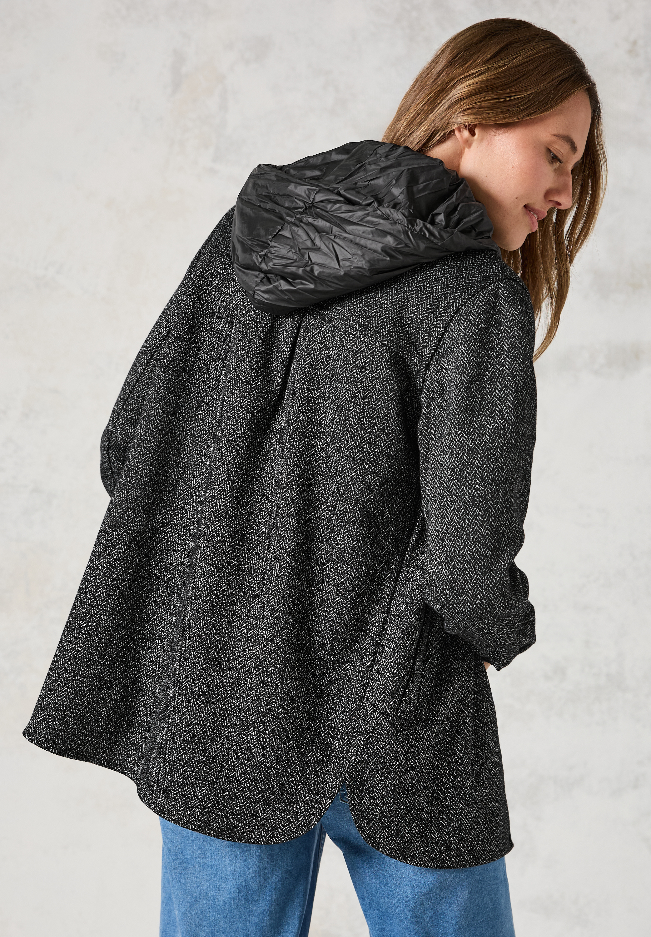 Overshirt mit Kapuze