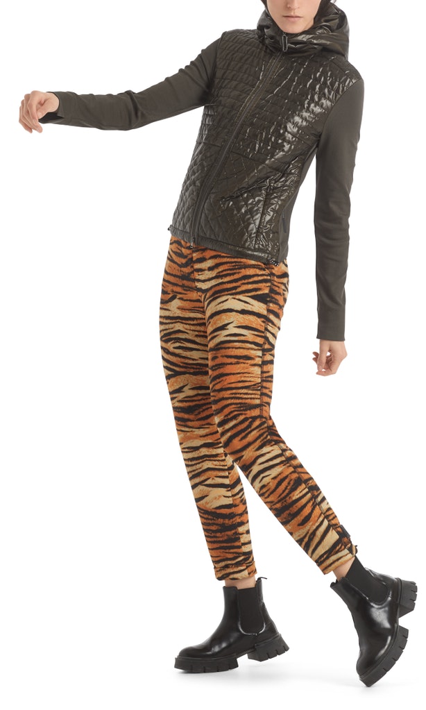 Kapuzenjacke aus Materialmix